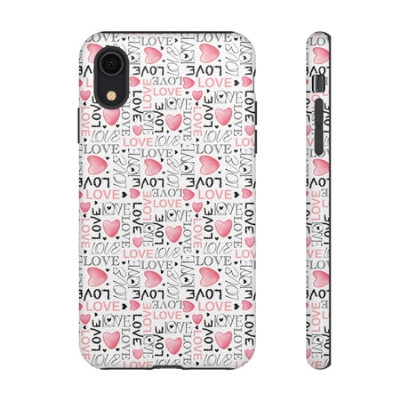 Cute Love Modern Watercolor Abstract Phone Case Compatible with iPhone, Samsung & More - Stylish, Durable Protection with Vibrant Artistic Design Perfect Gift for Her