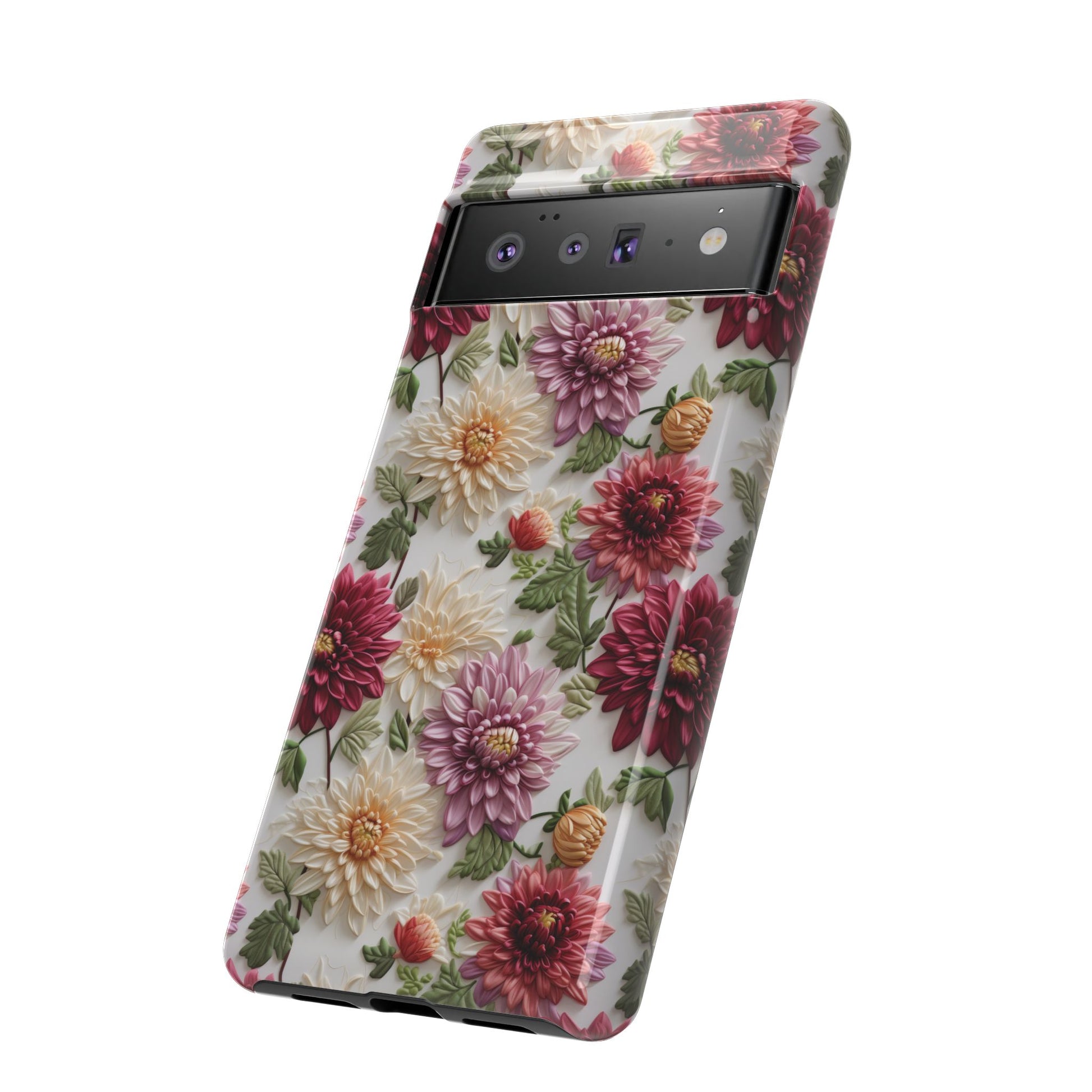 Floral Fall Phone Case for iPhone 16 pro15 14 13 12  21 23 Samsung, and Pixel | Stylish Protective Cover Gift for Her Perfect for Floral Lover