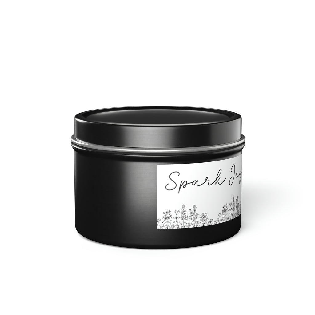 New House Bloom & Glow Elegant Floral Aromas in 4oz/8oz Tin Candles Essence of Nature Collection Unveil Serenity Romance with Exquisite Botanical Scents. Pure Harmony & Grace..