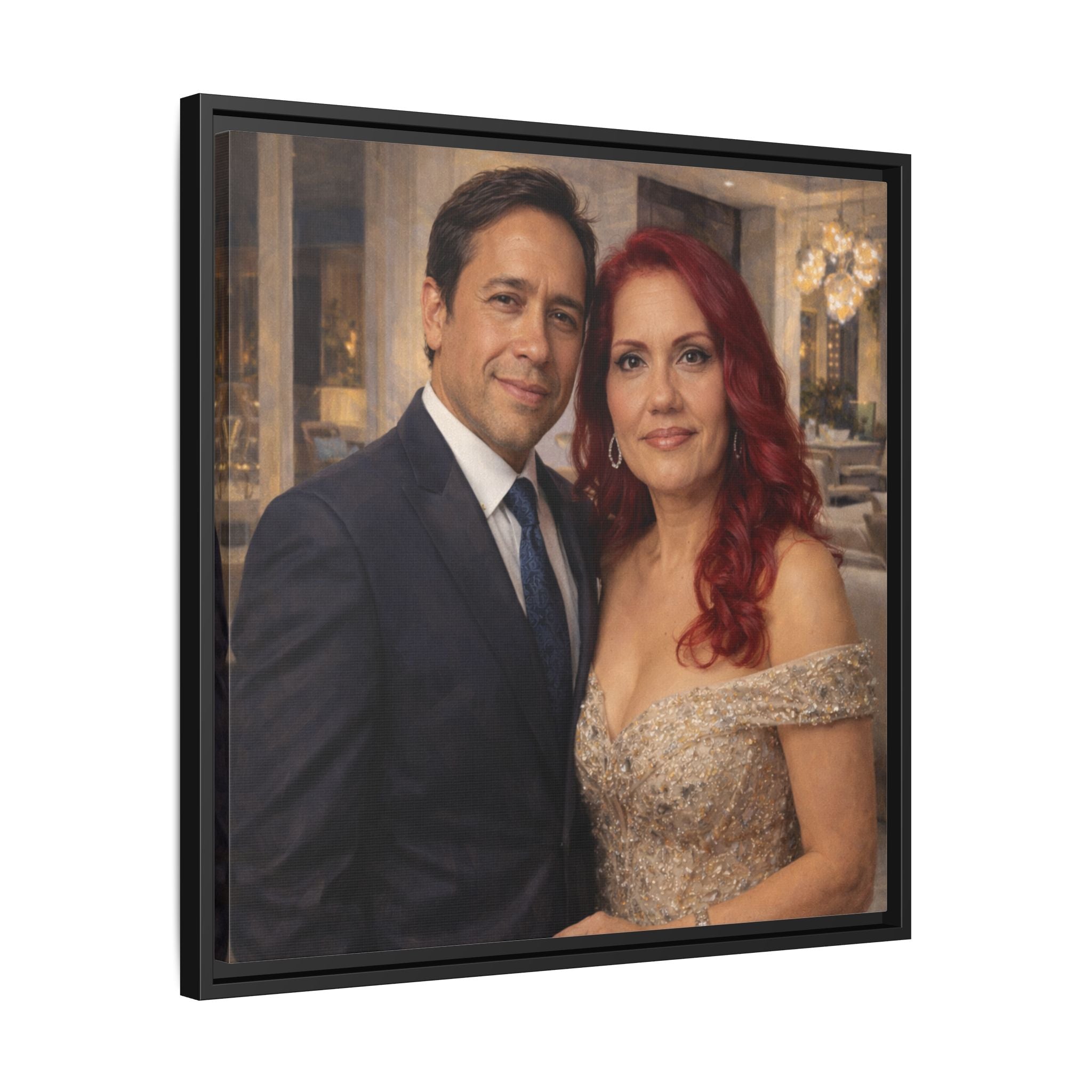Custom Oil Painting Illusion Canvas – Luxury Portrait Art