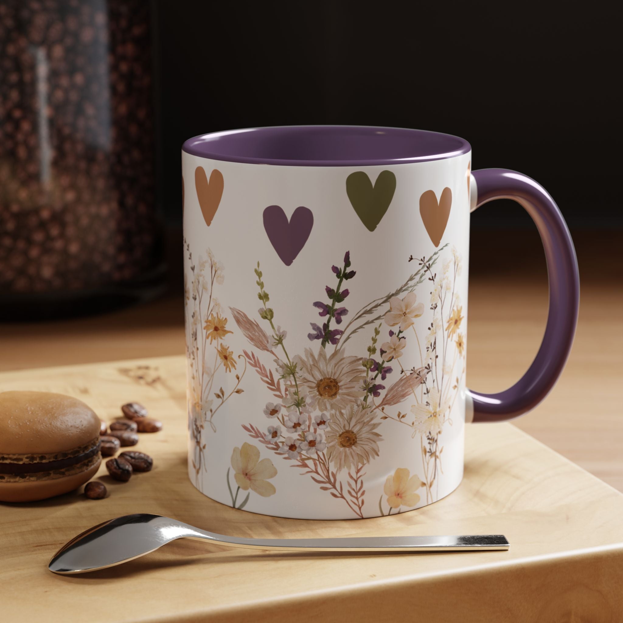 Tasse en céramique Wildflower – Cadeau élégant pour les amateurs de café ou de thé – Parfait pour la fête des mères, les anniversaires et pour ajouter du charme à toute cuisine.