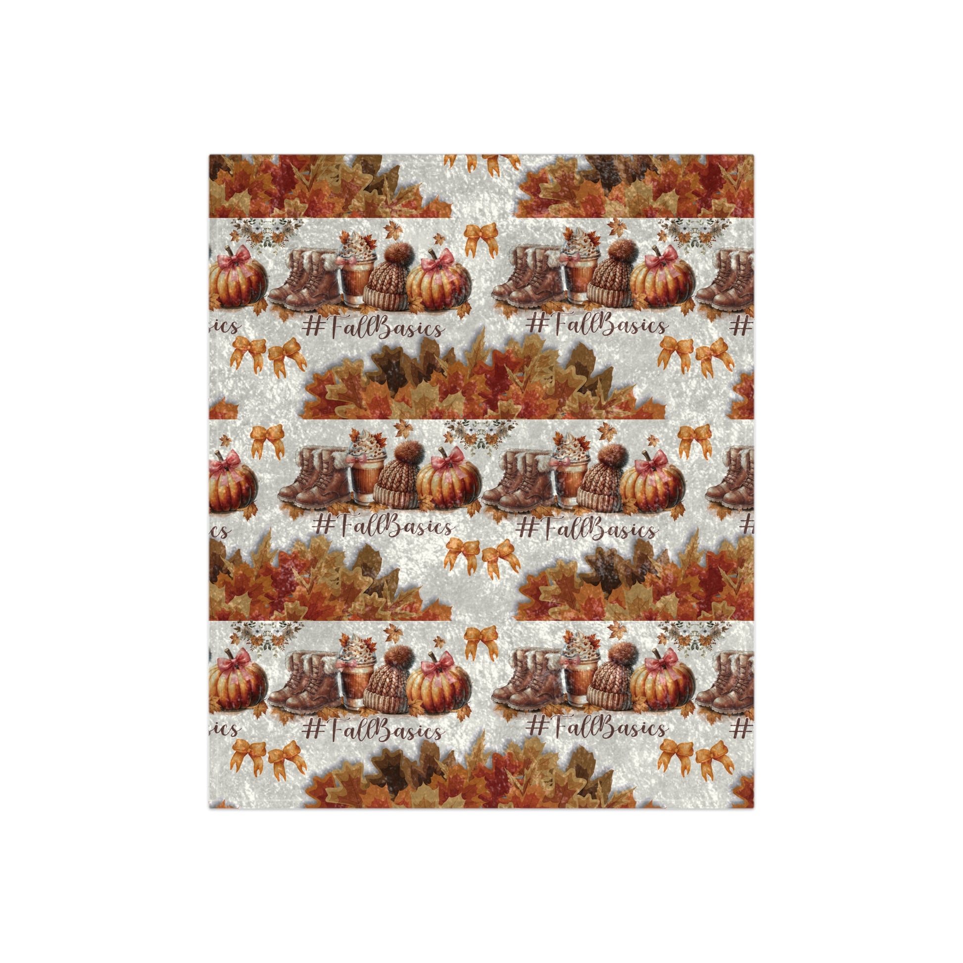 Fall Basic Crushed Velvet Blanket 50x60 Inches Cozy Autumn Vibes, Soft Plush Throw for Couch, Bed, or Gift – Perfect for Fall Nights, Hot Chocolate, & Pumpkin Spice Season Sofas - MRSBYVALLE