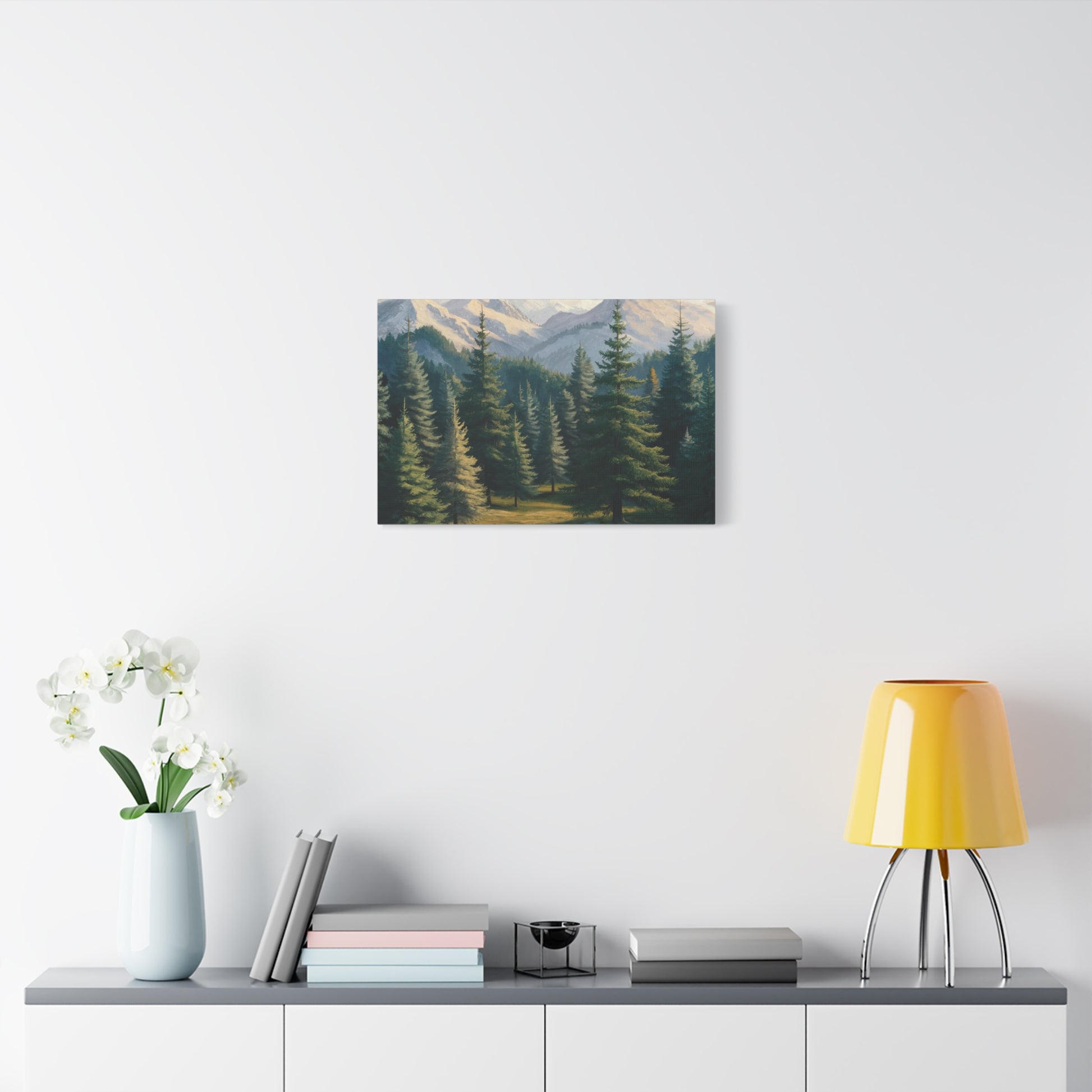 Majestic Mountain Lake Watercolor Landscape Art Print for Home Decor, Nature-Inspired Wall Art, Perfect for Living Room, Office & Gift Ideas Birthday Gift, Housewarming New House Decor.