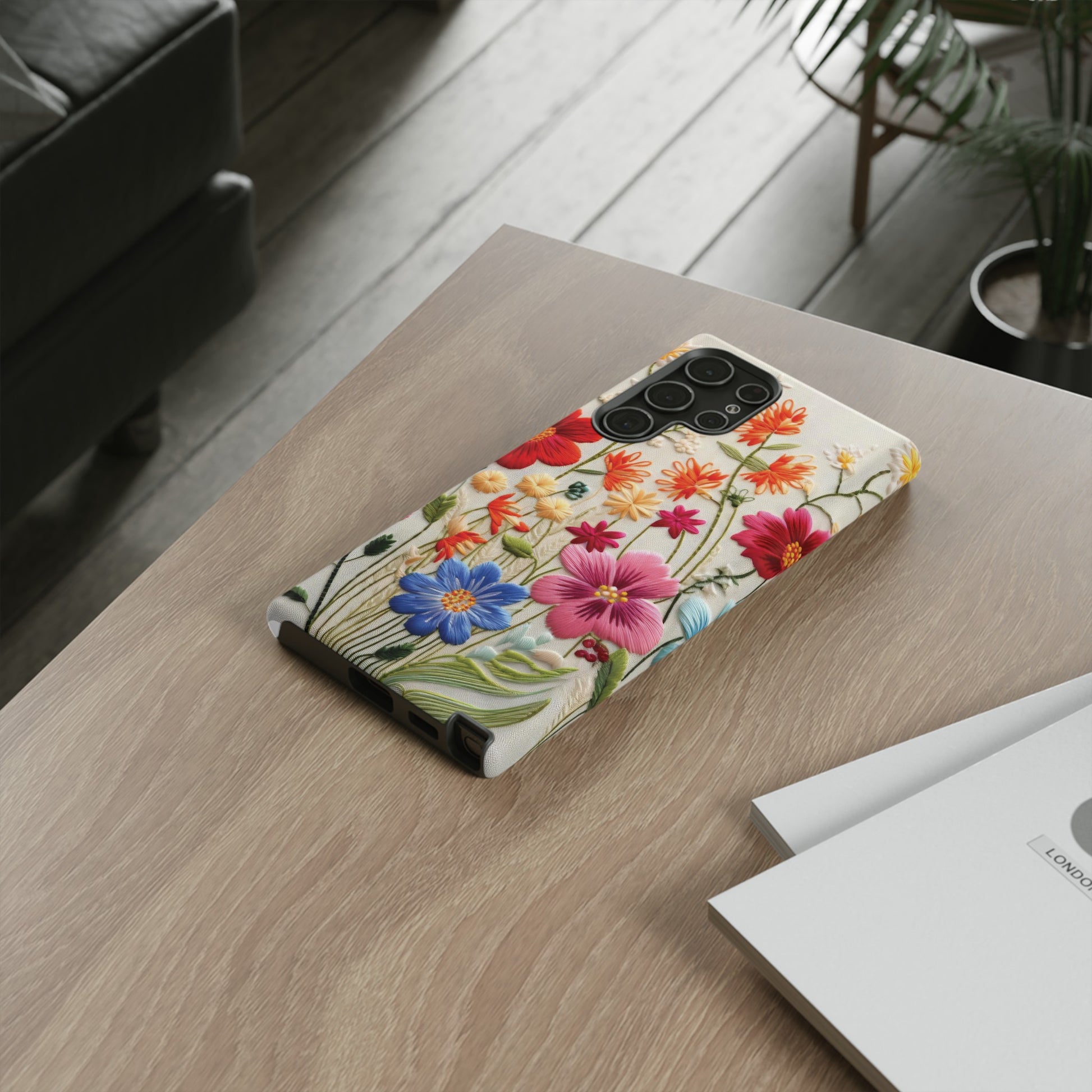 3D Floral Phone Case Elegant Faux Flower Durable for iPhone Samsung Smartphone iPhone 15, 14, 13 Samsung Gift for Mom