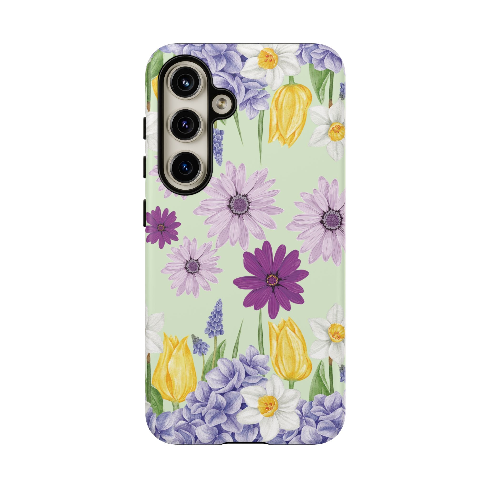 Lavender Yellow Flower Phone Case – Stylish Protective Cover for iPhone & Samsung, Botanical Design, Perfect Gift for Spring & Everyday Elegance