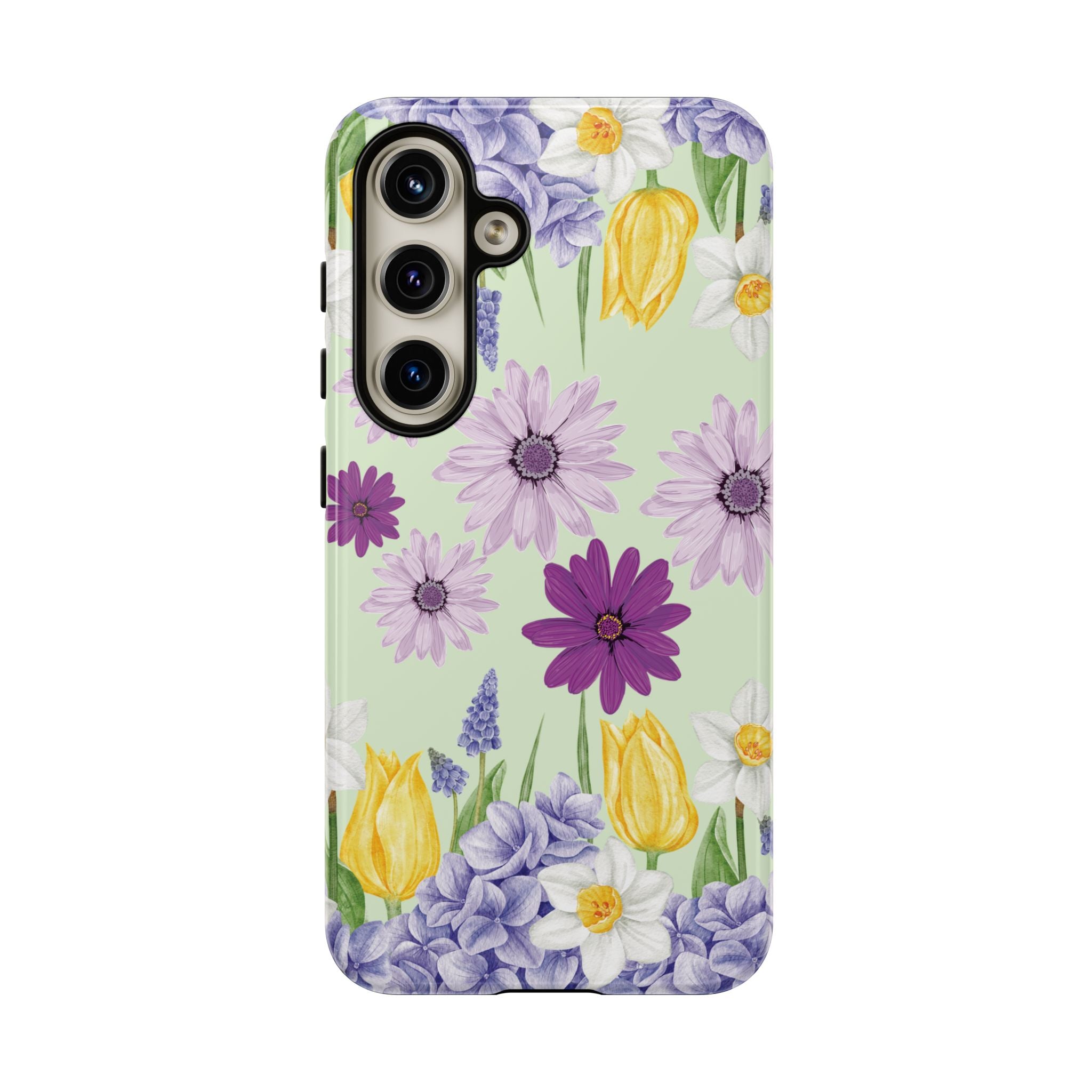 Lavender Yellow Flower Phone Case – Stylish Protective Cover for iPhone & Samsung, Botanical Design, Perfect Gift for Spring & Everyday Elegance
