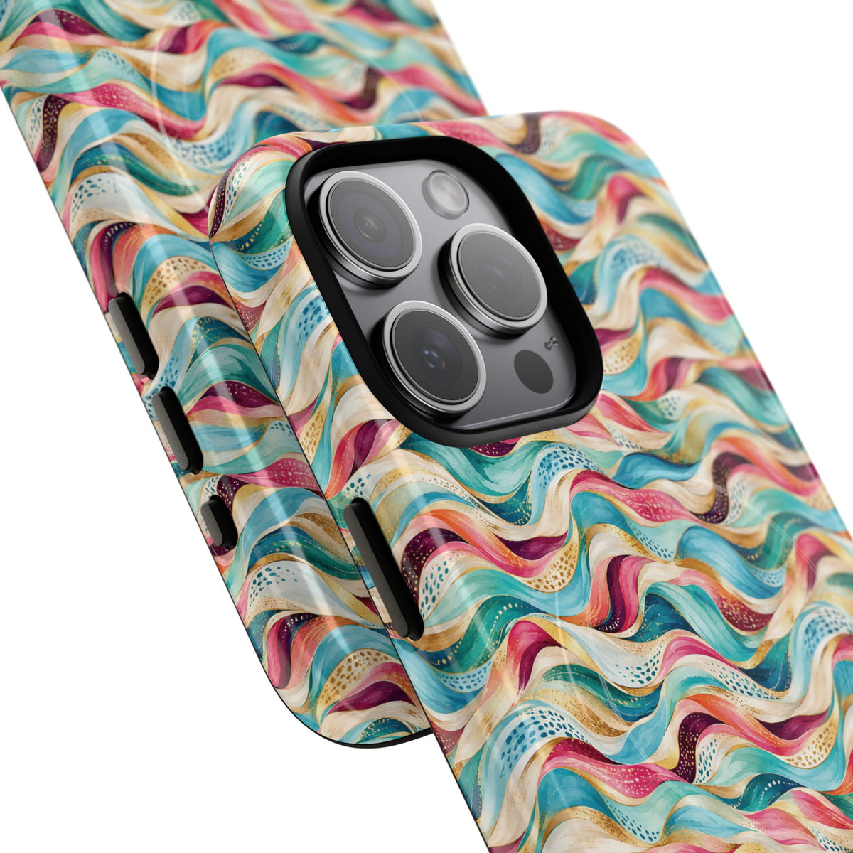 Colorful Wave MagSafe Tough Phone Case