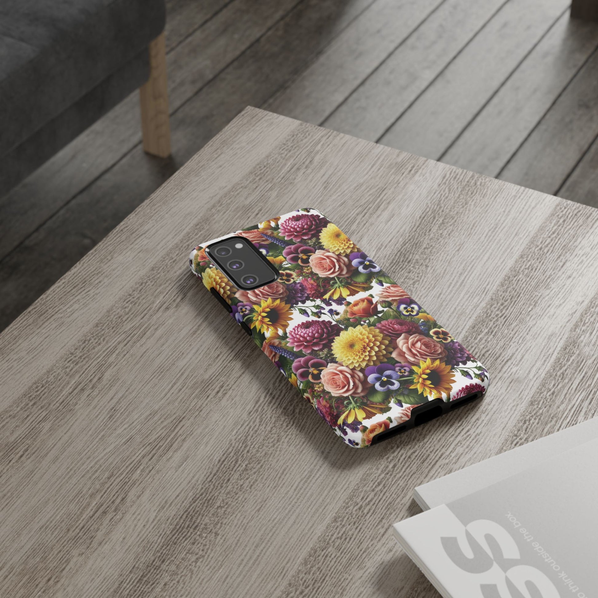 Floral Fall Phone Case for iPhone 16 15 14 13 12  21 23 Samsung, and Pixel | Stylish Protective Cover Gift for Her Perfect for Floral Lover