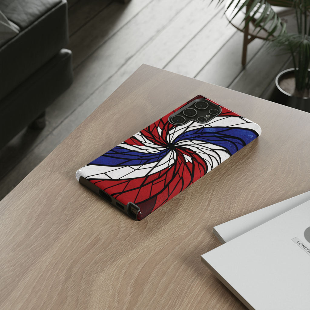 Patriotic Red White & Blue Phone Case – USA Flag Design, Independence Day Gift, Protective Cover for iPhone, Samsung, Pixel