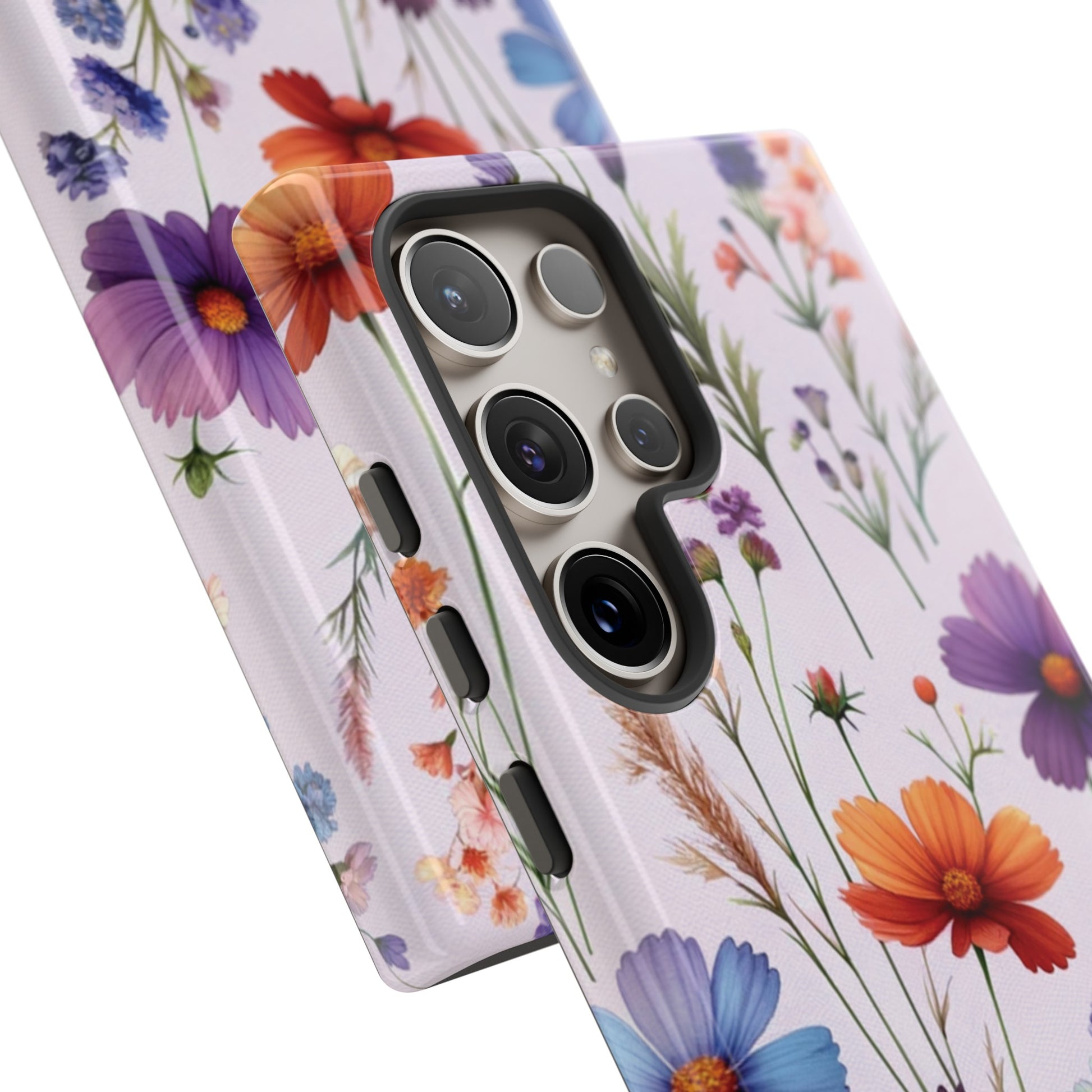 Lavender Wildflowers Protective Phone Case Gift for Her Phone 15, Samsung iPhone Samsung Gift for Her Case iPhone 15, Samsung iPhone Samsung Accessory Gift for Her.