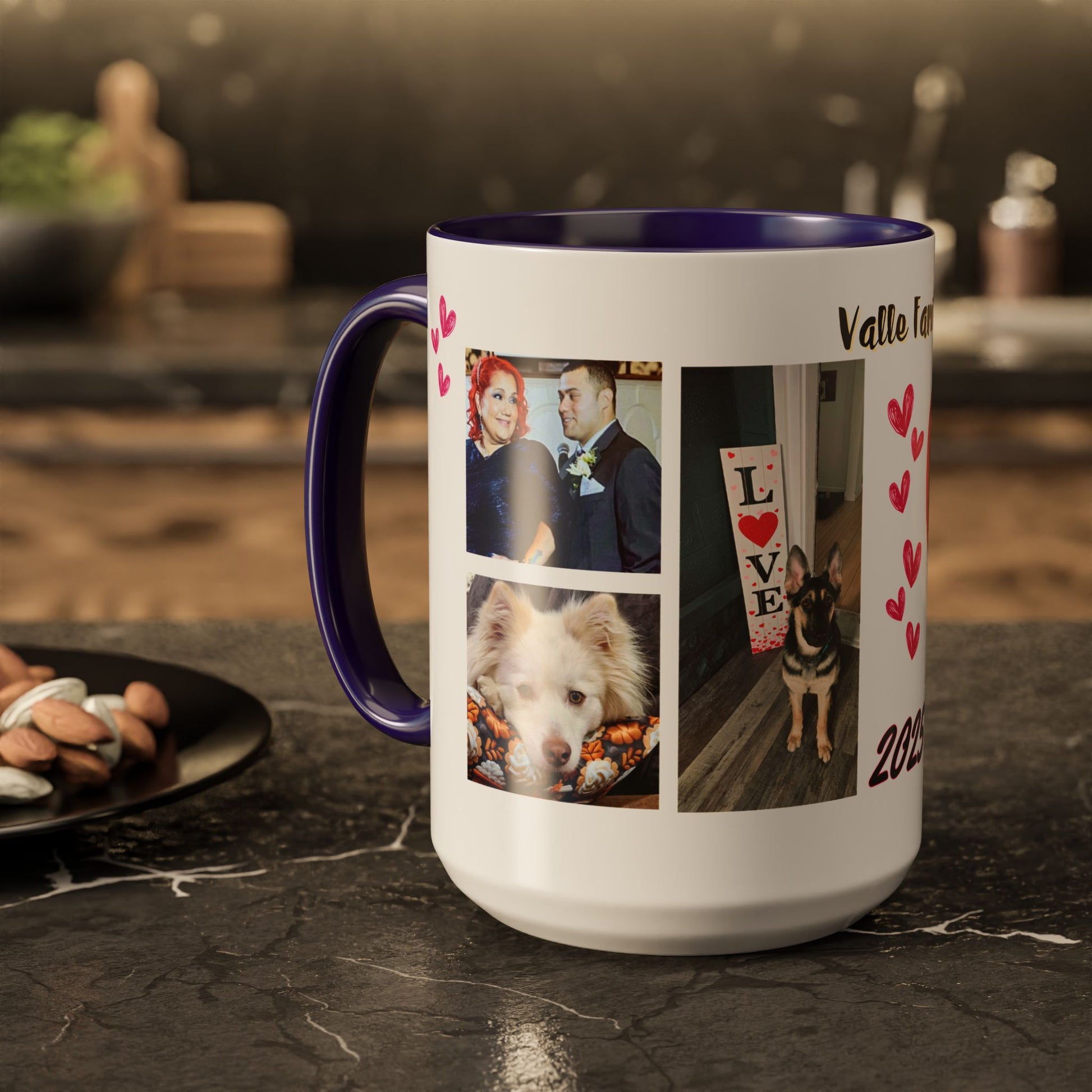 Personalized Photo Collage Coffee Mug, Custom Image Gift for Mom, Mother's Day Present, Colorful 15oz Cup, Birthday Mug, Custom Picture Mug Perfect Giift