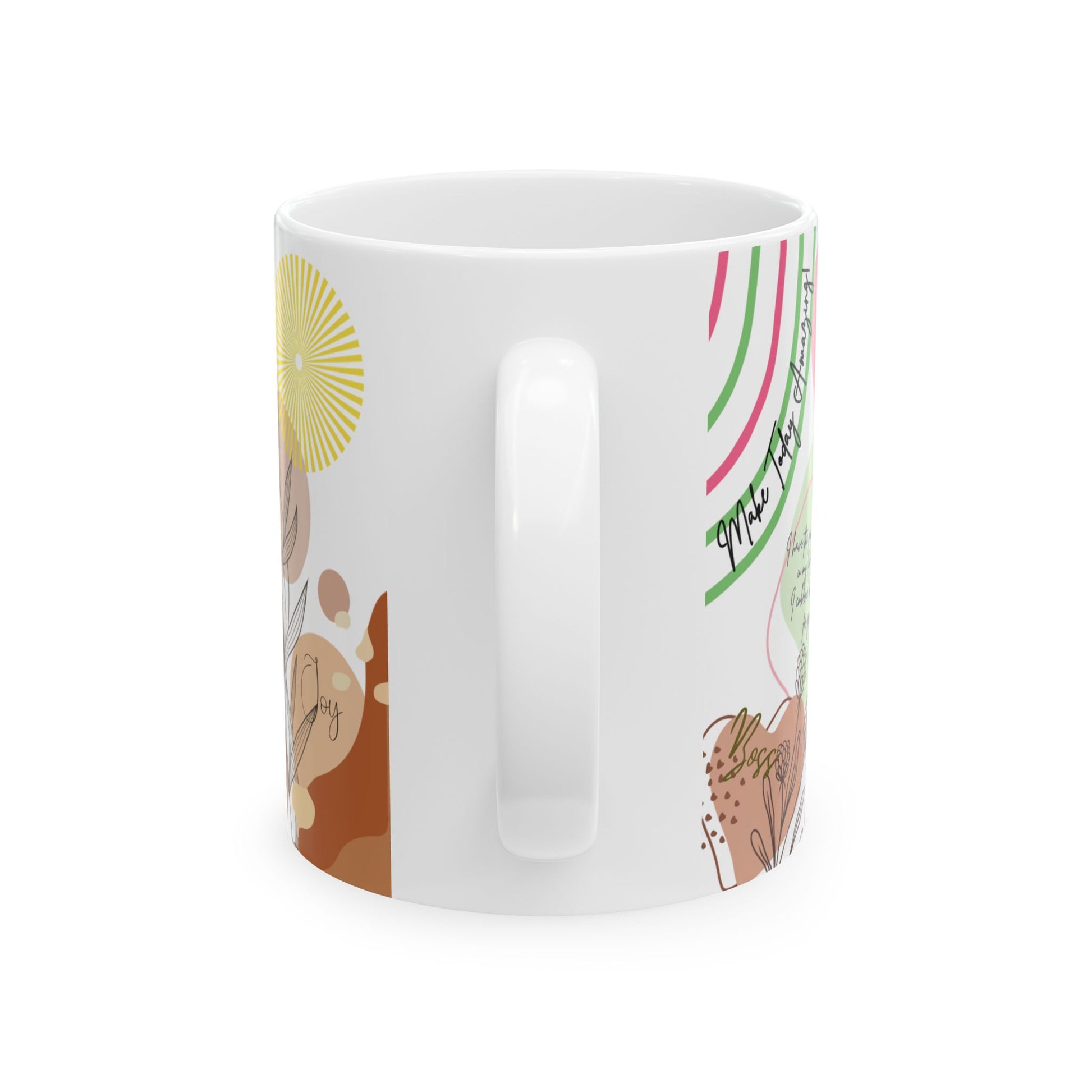 Daily Motivation Mug Positive Affirmations Ceramic Coffee Mug (11oz, 15oz) – Uplifting Quote Cup for Confidence, Mindfulness & Self-Care Gift Her