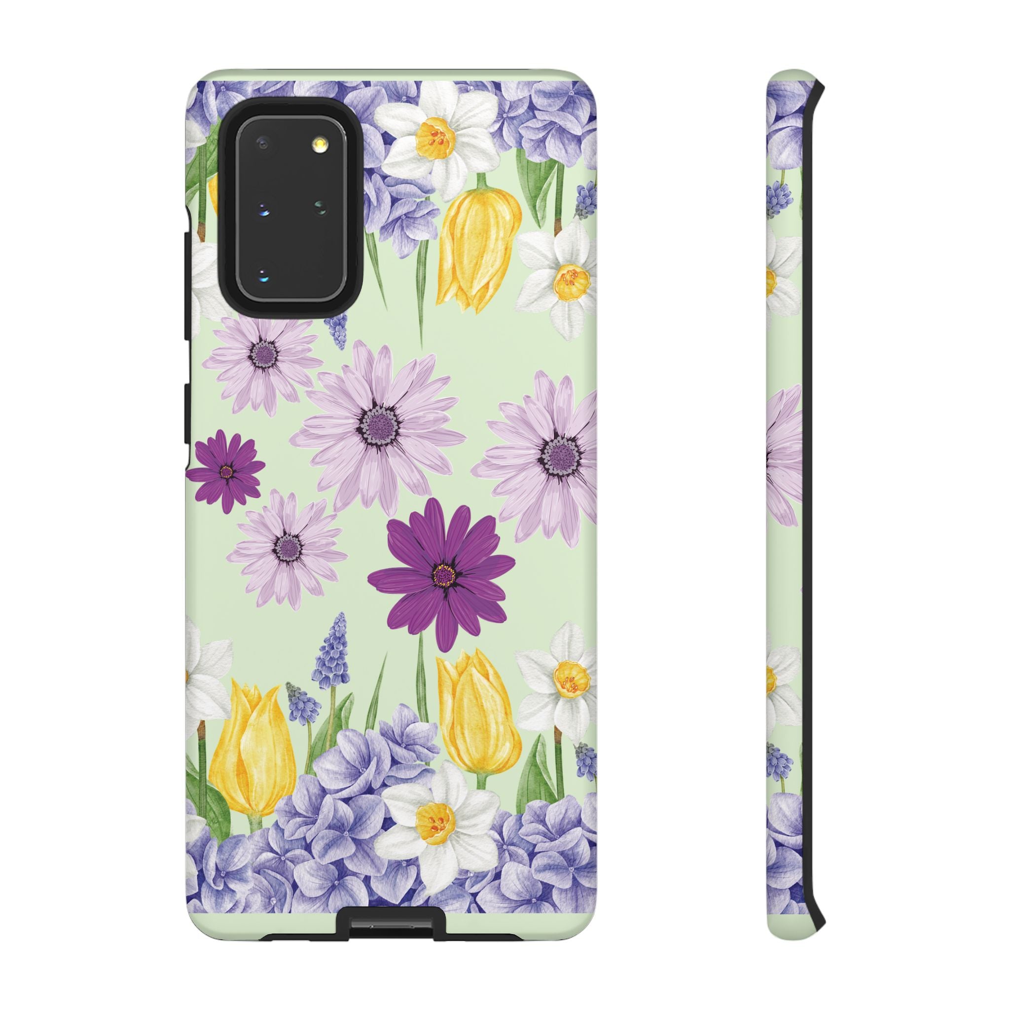 Lavender Yellow Flower Phone Case – Stylish Protective Cover for iPhone & Samsung, Botanical Design, Perfect Gift for Spring & Everyday Elegance