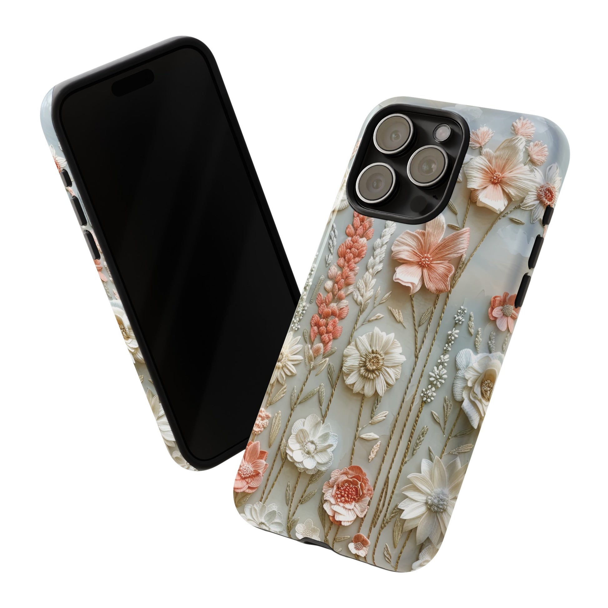Pastel Wildflowers Protective Phone Case Gift for Her Phone 15, Samsung iPhone Samsung Gift for Her Case iPhone 15, Samsung iPhone Samsung Accessory Gift for Her