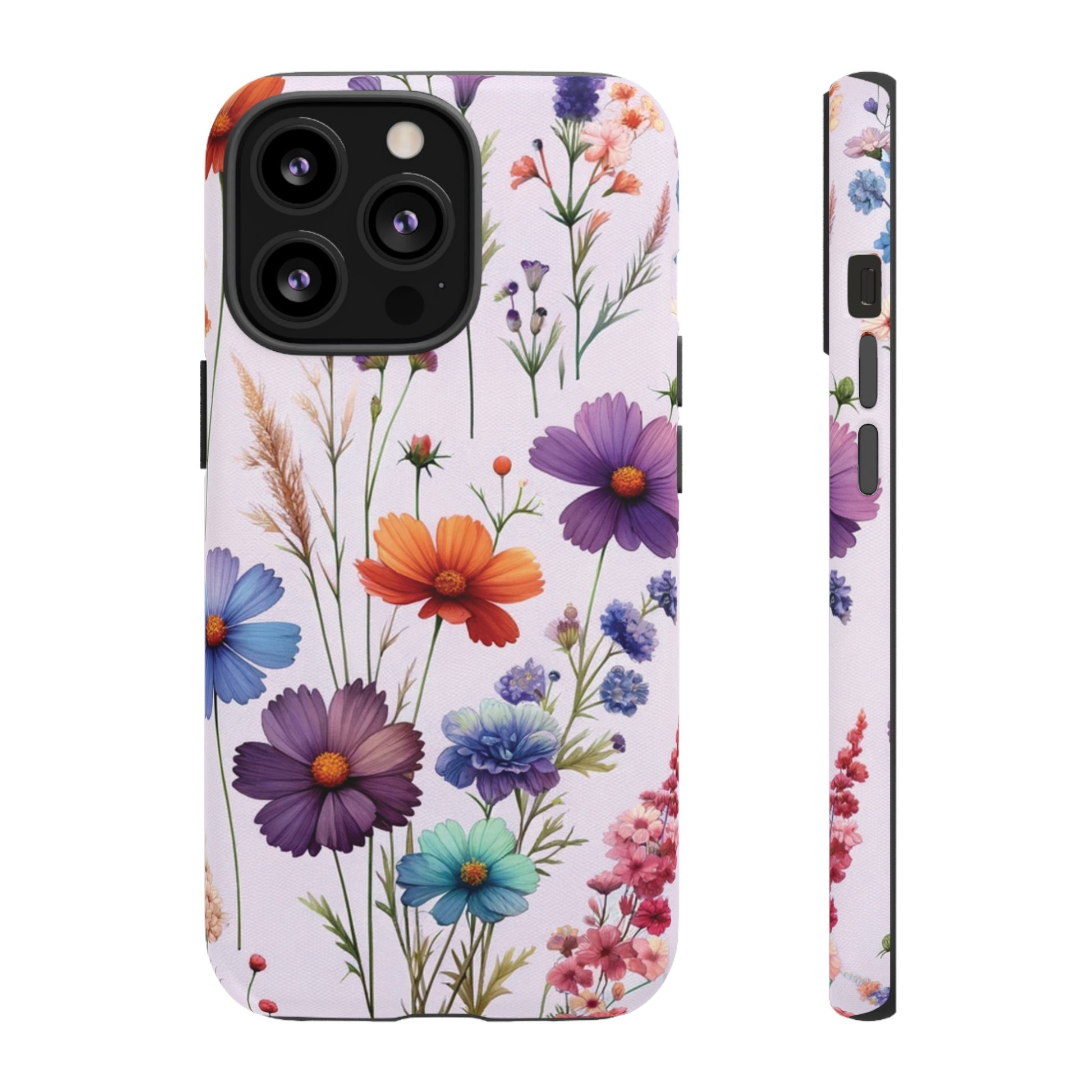 Lavender Wildflowers Protective Phone Case Gift for Her Phone 15, Samsung iPhone Samsung Gift for Her Case iPhone 15, Samsung iPhone Samsung Accessory Gift for Her.