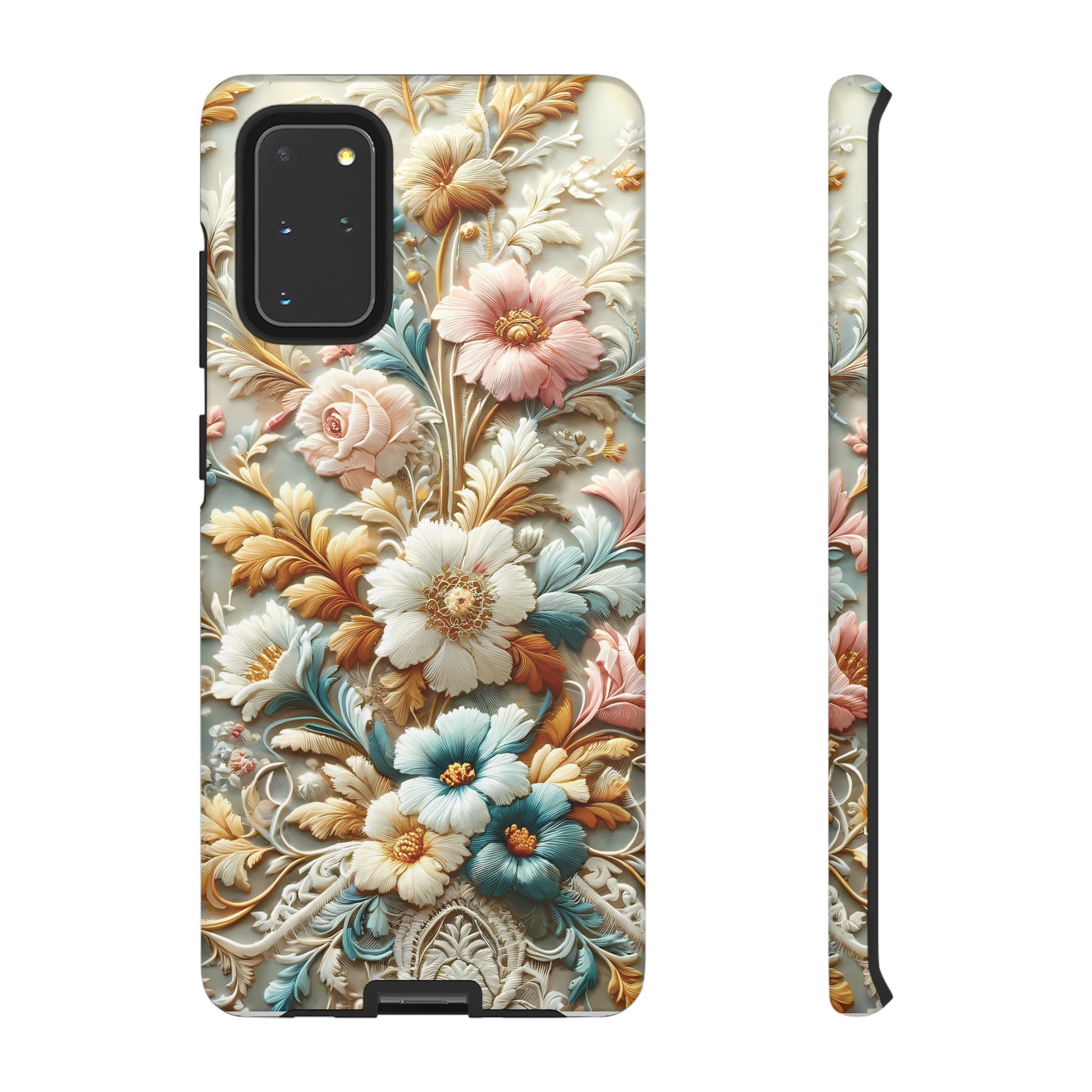 3D Elegant Faux Flowers Phone Case Stylish & Durable for iPhone Samsung Gift iPhone 15, 14, 13 Samsung Pixel Gift for Mom Accessory Gift for Her