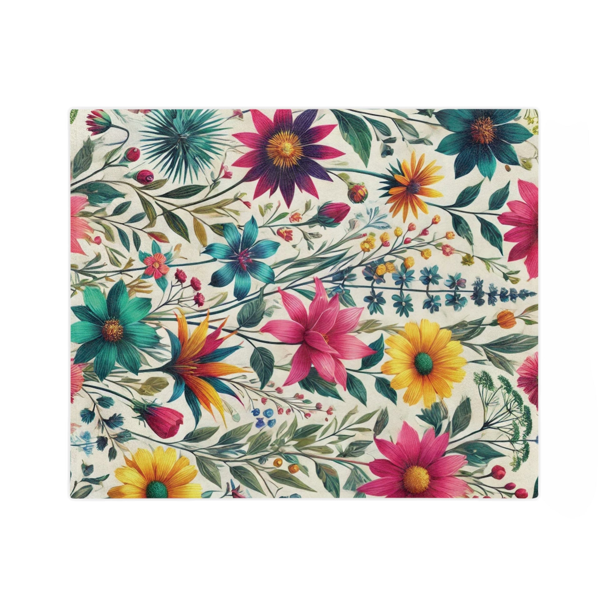 Wildflowers Boho Chic Throw Ultra-Soft Minky Blanket Cozy Comfort Blanket Elegant Home Decor Plush Microfiber for Maximum Comfort Blanket, Perfect for Snuggling Decor, Cozy All-Season Warmth, Housewarming Gift Throw - MRSBYVALLE