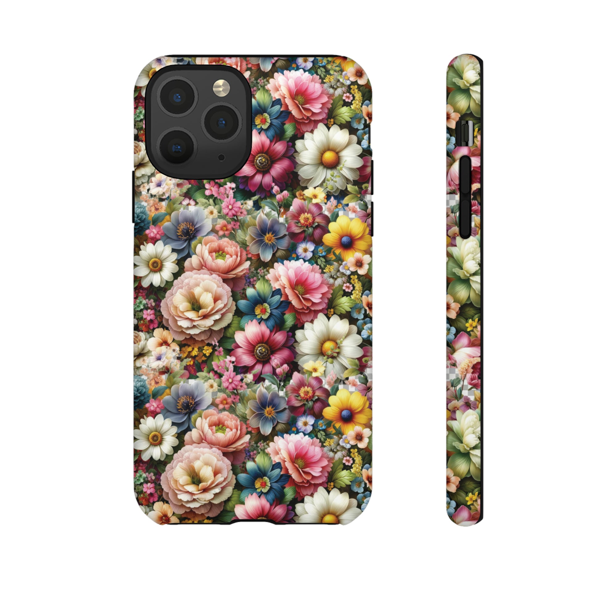 Floral Luxury Phone Tough Case Floral Elegant Durable Stylish for Modern Devices iPhone 15, Samsung iPhone Samsung Accessory Gift for Her.