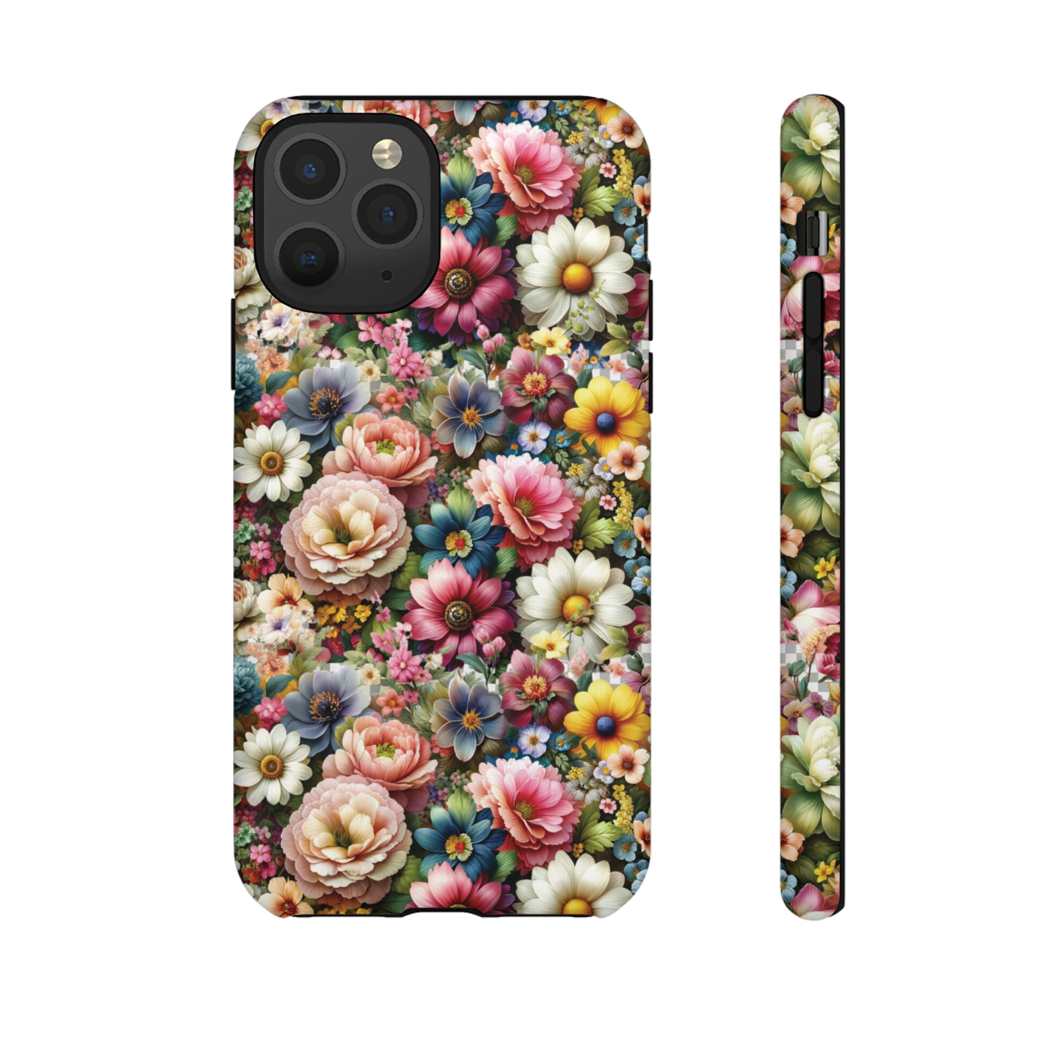 Floral Luxury Phone Tough Case Floral Elegant Durable Stylish for Modern Devices iPhone 15, Samsung iPhone Samsung Accessory Gift for Her.