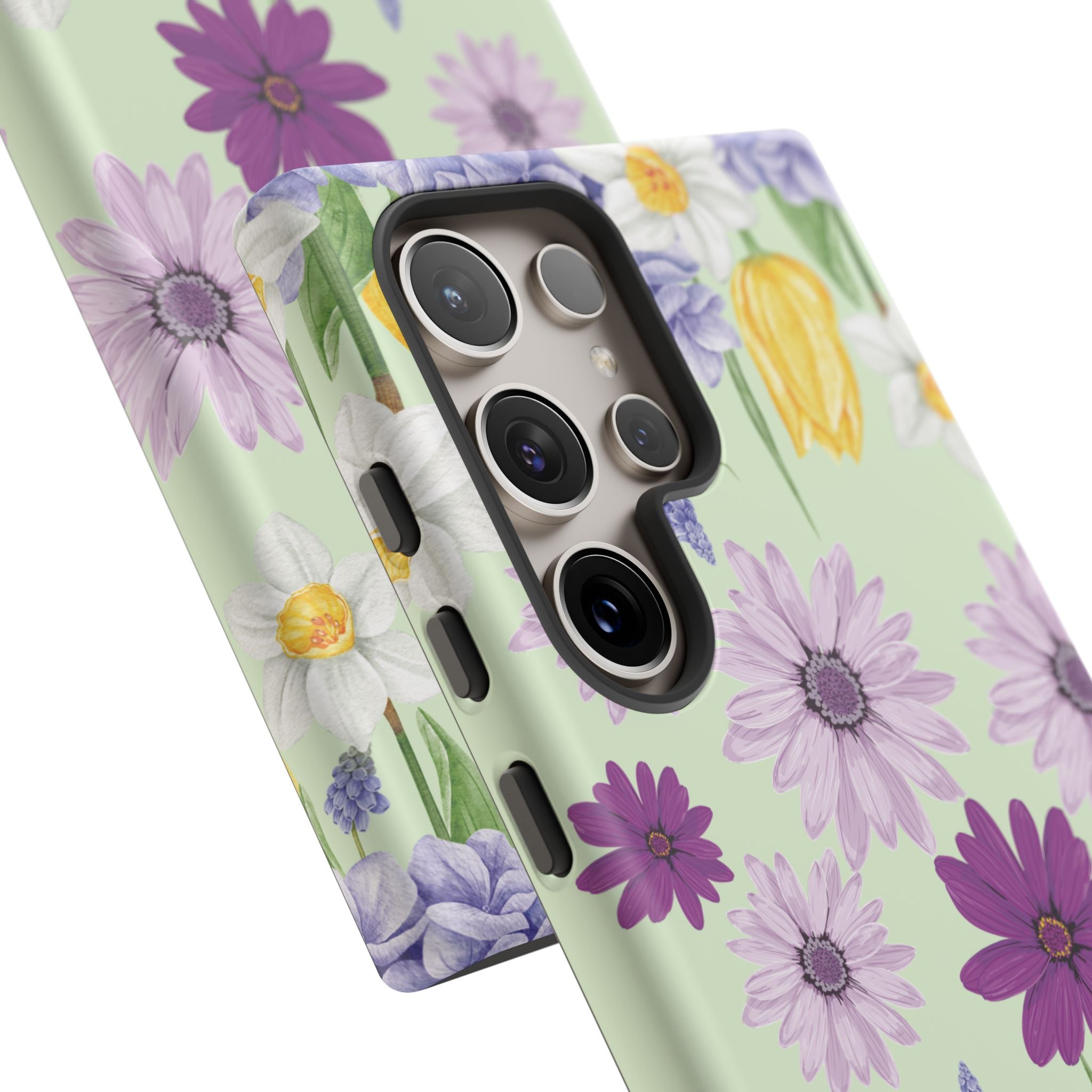 Lavender Yellow Flower Phone Case – Stylish Protective Cover for iPhone & Samsung, Botanical Design, Perfect Gift for Spring & Everyday Elegance