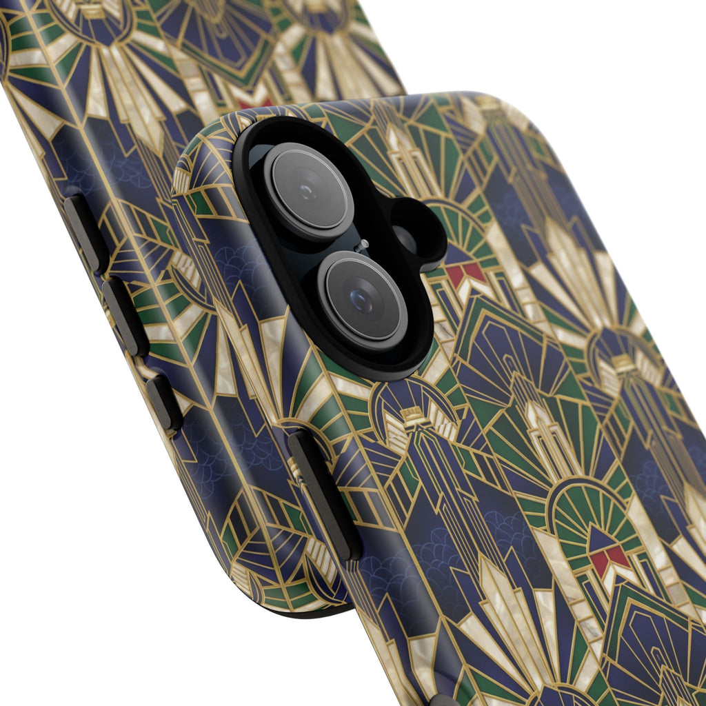 Navy & Gold Art Deco Phone Case — Imperial Art Deco Tough Case