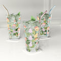 Verre à pinte Chat Atomique Pastel, Verre Rétro Mid-Century Moderne 47 cl, Tasse Chat Vintage avec Nœud Coquette, Verre de Bar Esthétique Mignon pour Amateurs de Chats