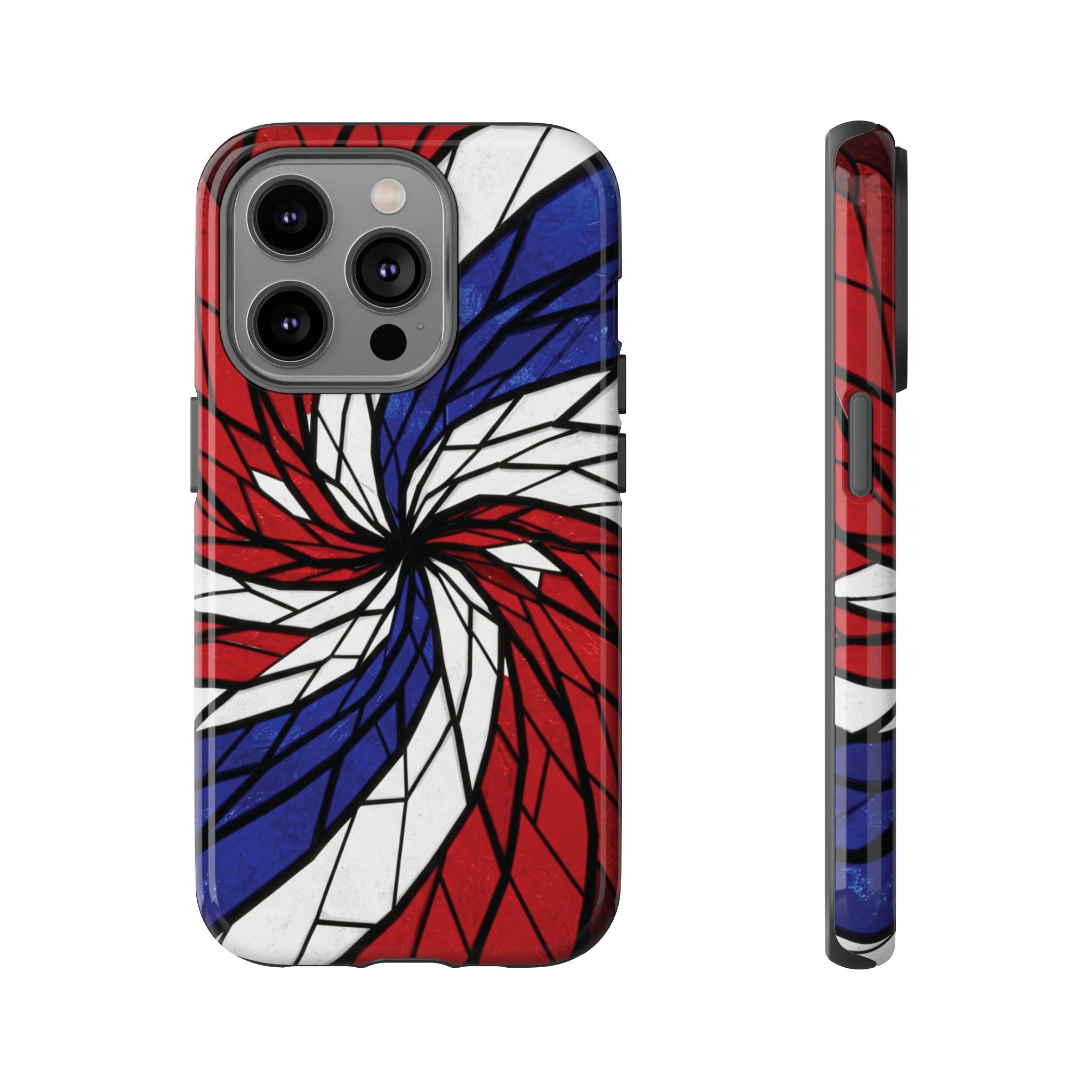 Patriotic Red White & Blue Phone Case – USA Flag Design, Independence Day Gift, Protective Cover for iPhone, Samsung, Pixel