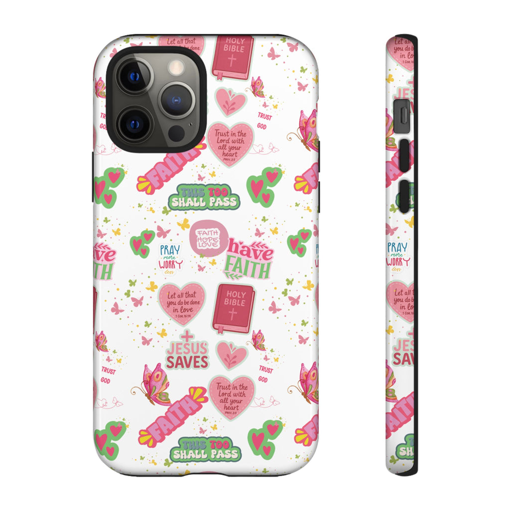 Carry Your Faith Everywhere | Christian Tough Phone Case with Bible Verse or Affirmation | Protective, Inspirational Gift for Christians