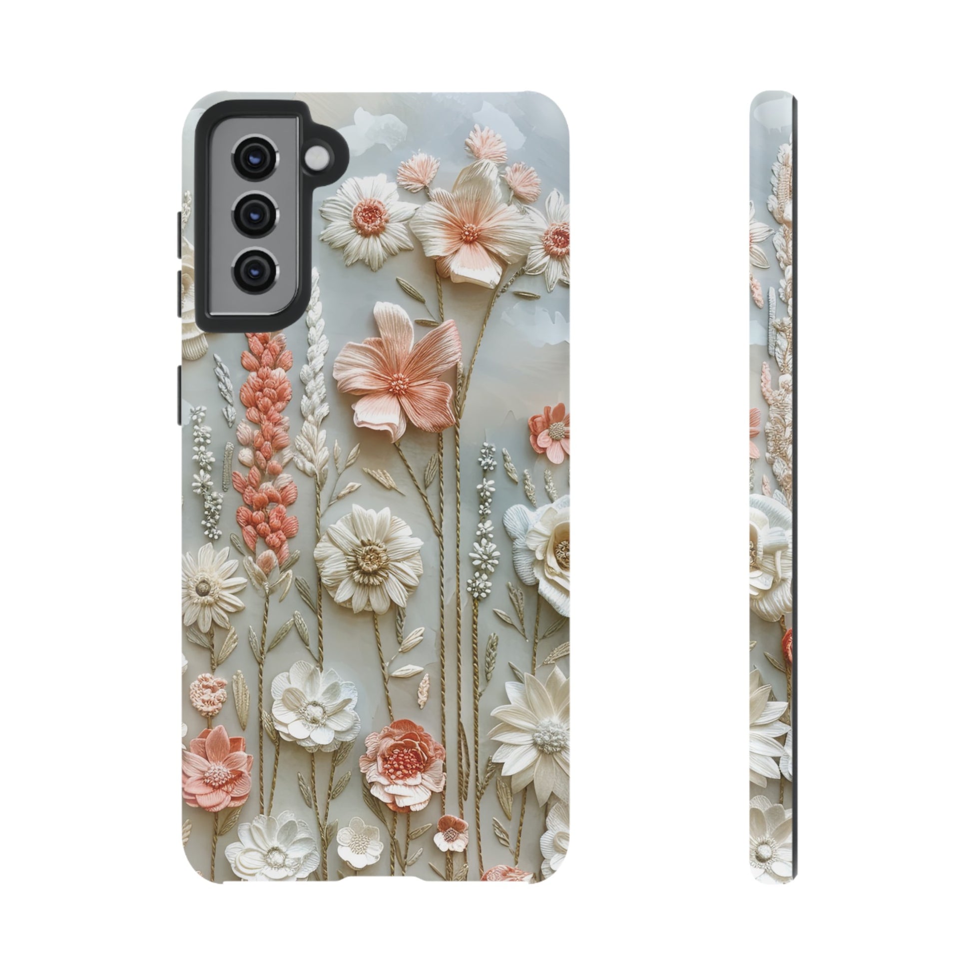 Pastel Wildflowers Protective Phone Case Gift for Her Phone 15, Samsung iPhone Samsung Gift for Her Case iPhone 15, Samsung iPhone Samsung Accessory Gift for Her