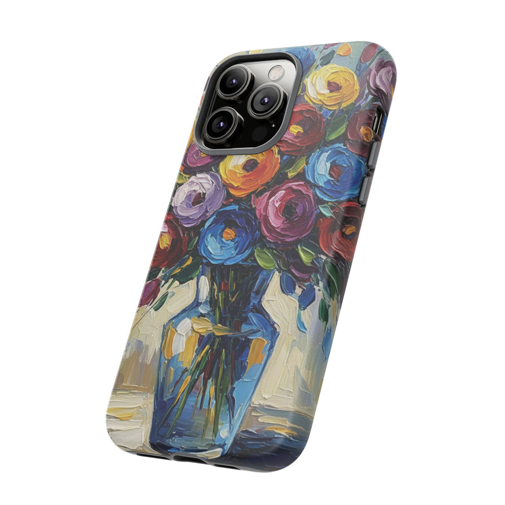Floral Luxury Oil Painting Illusion Tough Case — Floral Art Phone Case for Art Lovers