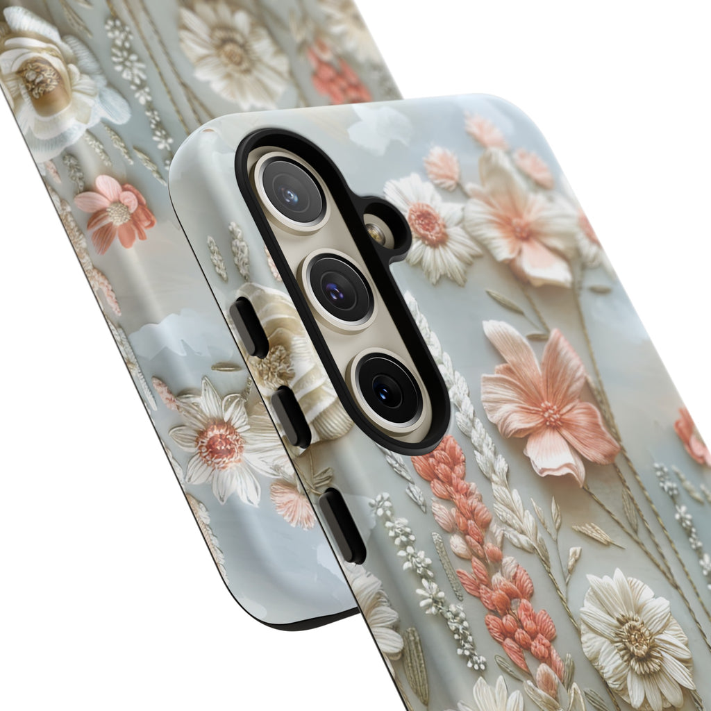 Pastel Wildflowers Protective Phone Case Gift for Her Phone 15, Samsung iPhone Samsung Gift for Her Case iPhone 15, Samsung iPhone Samsung Accessory Gift for Her