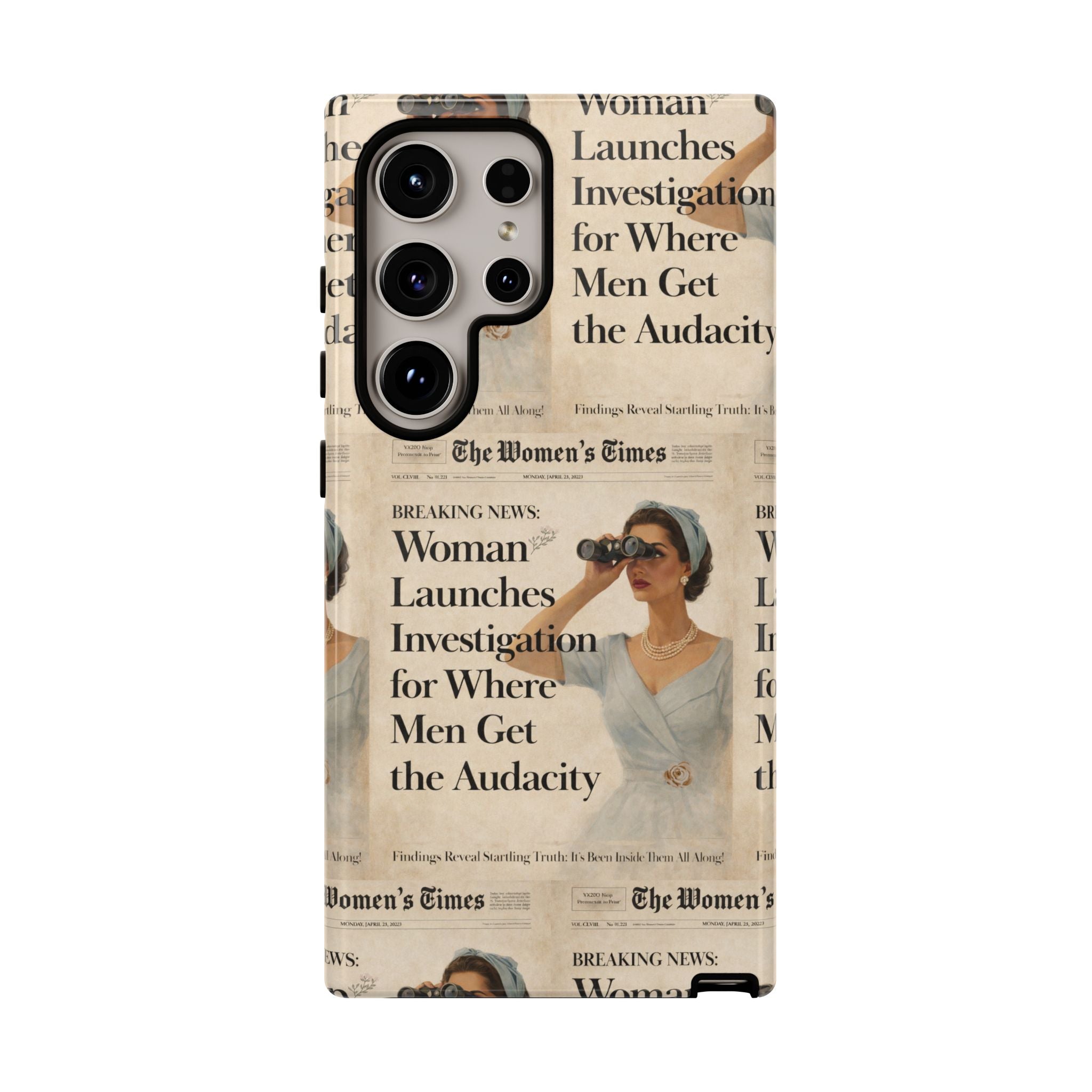 Funny Vintage Sarcastic Women Phone Case | Retro Sarcasm Text Design