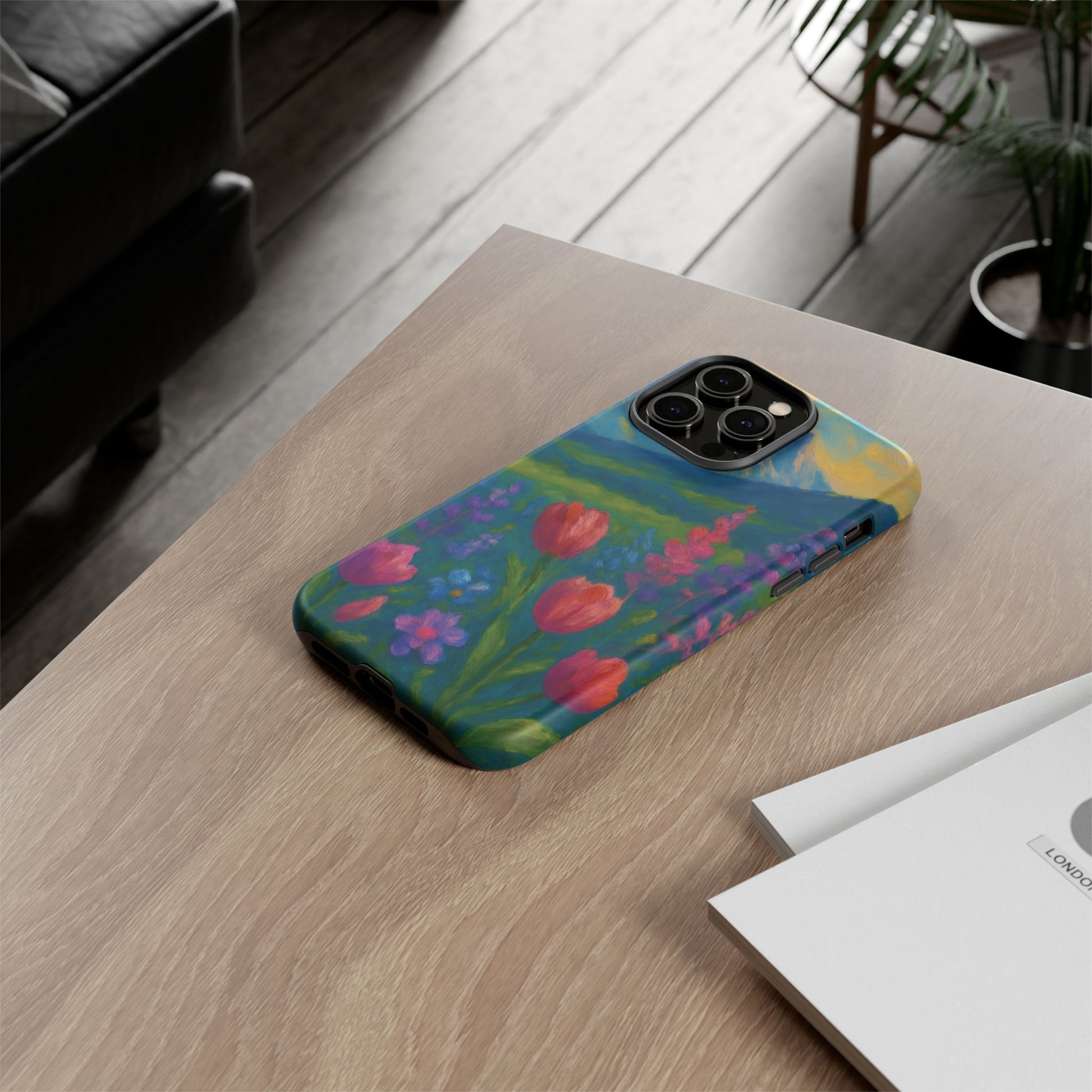 Mountains Wildflowers Phone Case | Vibrant Botanical Floral Design | Nature-Inspired Protective Cover for iPhone & Samsung | Trendy Aesthetic Gift Idea