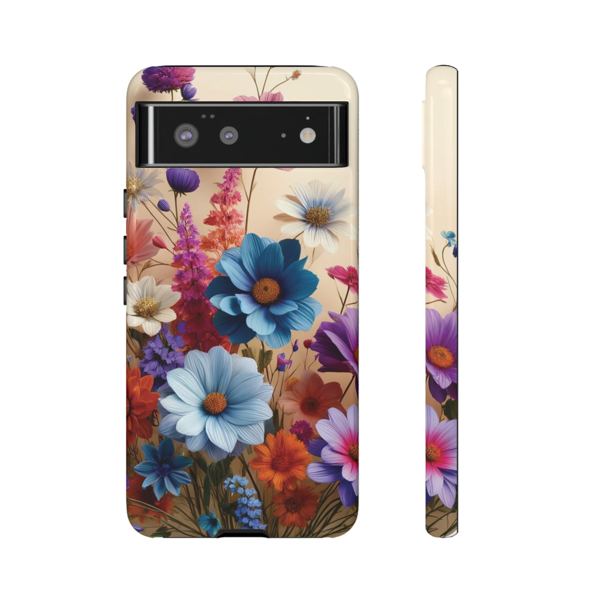 Best Phone Case Floral 3D Illusion Luxury Tough Case Floral Elegant Durable Stylish for Modern Devices iPhone 15, Samsung iPhone Samsung Accessory Gift for Her.