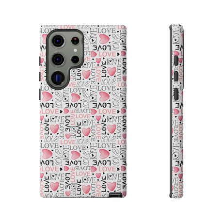Cute Love Modern Watercolor Abstract Phone Case Compatible with iPhone, Samsung & More - Stylish, Durable Protection with Vibrant Artistic Design Perfect Gift for Her