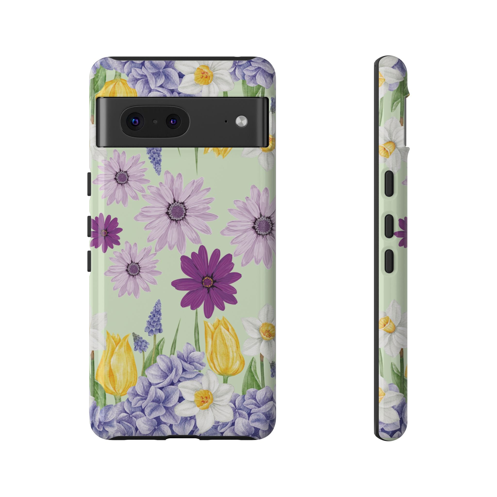 Lavender Yellow Flower Phone Case – Stylish Protective Cover for iPhone & Samsung, Botanical Design, Perfect Gift for Spring & Everyday Elegance