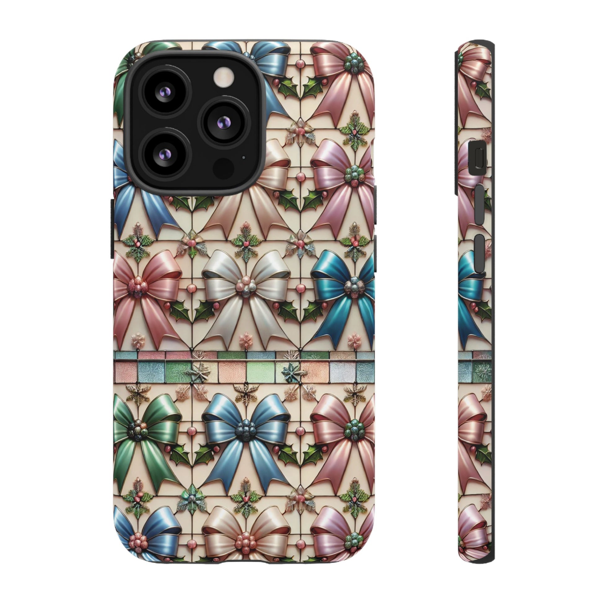 Coquette Bows Pastel Phone Case for iPhone 17 ,  15 14 13 12  21 23 Samsung, and Pixel | Stylish Protective Cover Gift for Her Perfect for Floral Lover