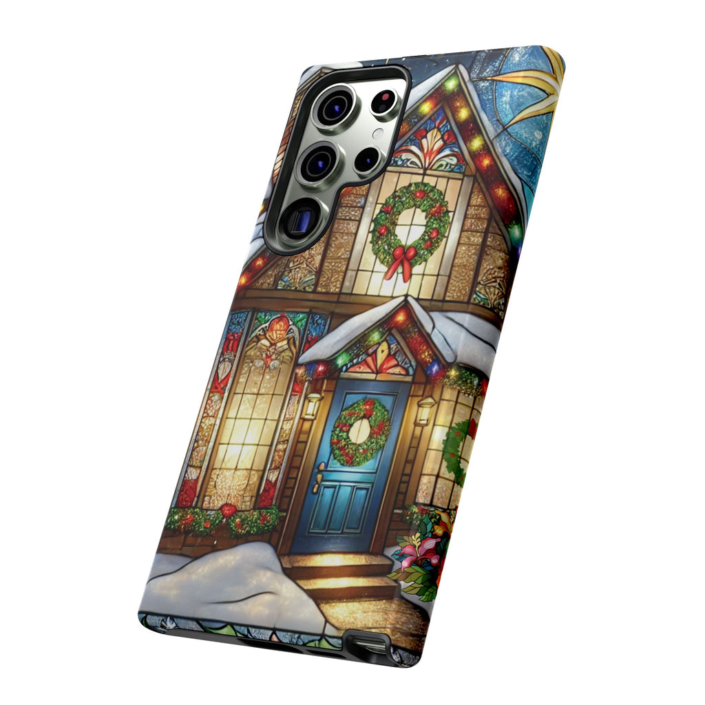 Phone Case - Stain Glass Christmas Unique Holiday Protection Gift for Her