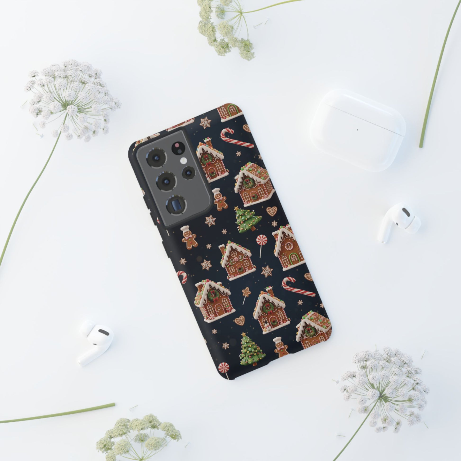 3D Gingerbread House Christmas Phone Case | Premium Holiday Gift Cover for iPhone 17, iPhone, and Samsung Galaxy Gift for Her or Him