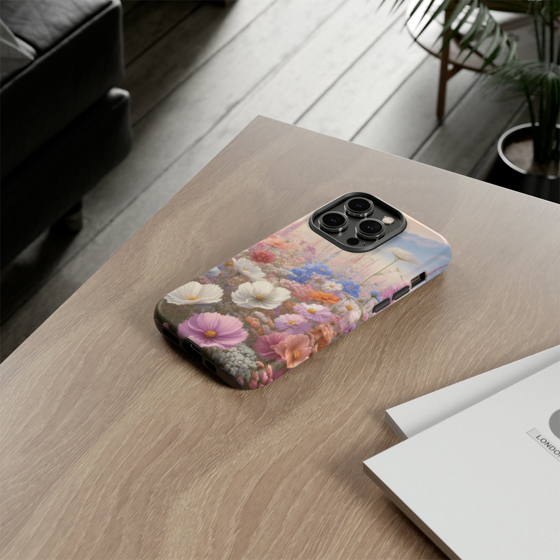 Phone Case Floral Boho Luxury Tough Case Floral Elegant Durable Stylish for Modern Devices iPhone 15, Samsung iPhone Samsung Accessory Gift for Her.