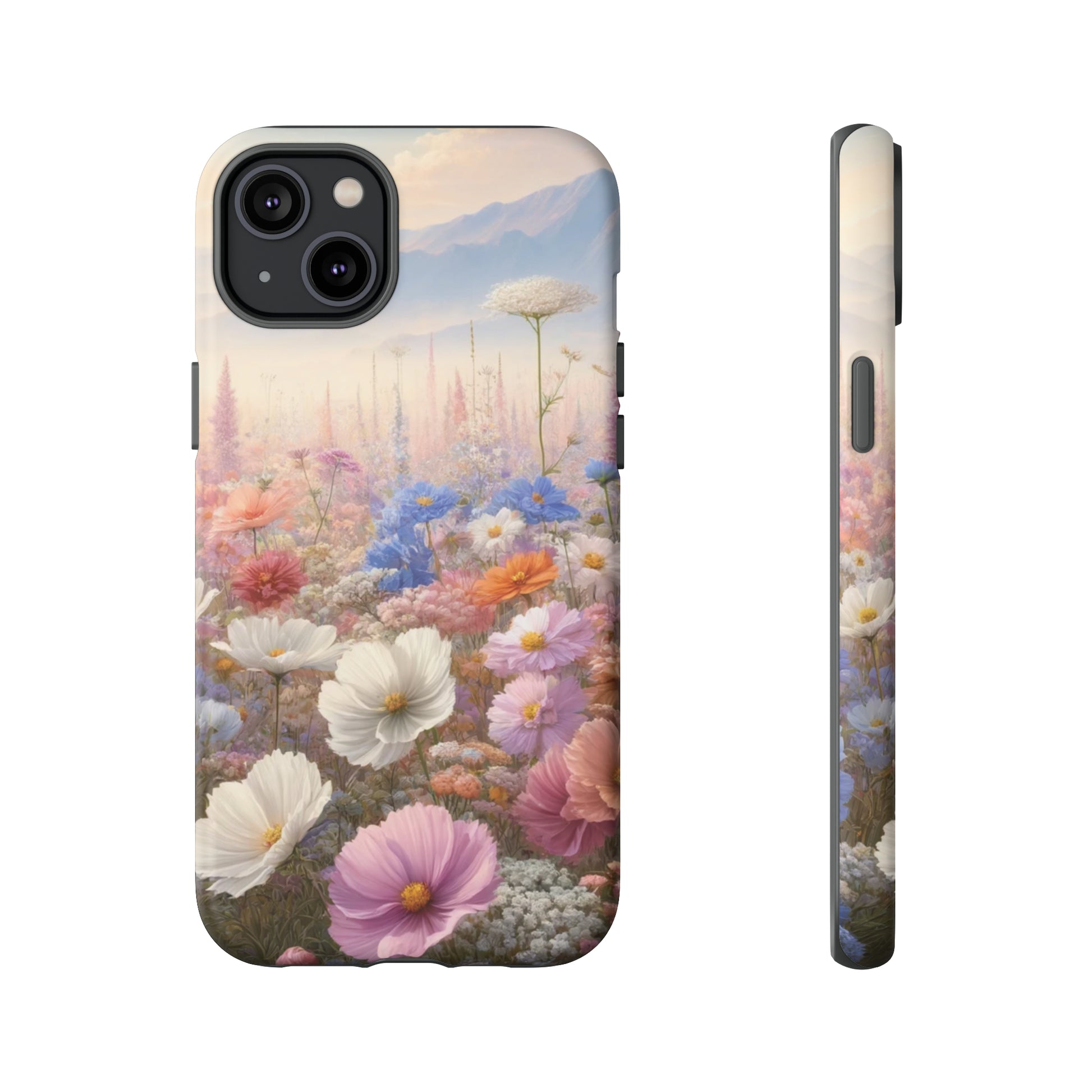 Phone Case Floral Boho Luxury Tough Case Floral Elegant Durable Stylish for Modern Devices iPhone 15, Samsung iPhone Samsung Accessory Gift for Her.
