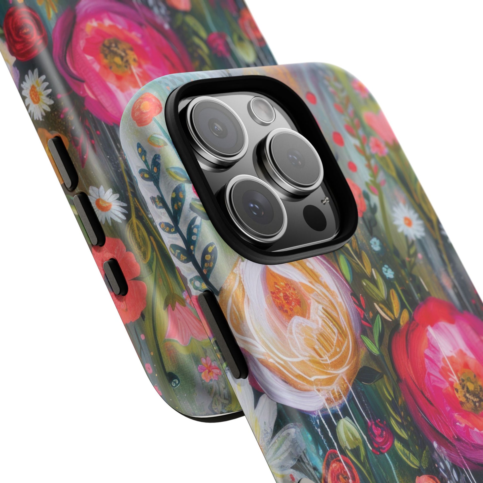 Watercolor Boho Floral Phone Case for iPhone 16 15 14 13 12  21 23 Samsung, and Pixel | Stylish Protective Cover Gift for Her Perfect for Floral Lover