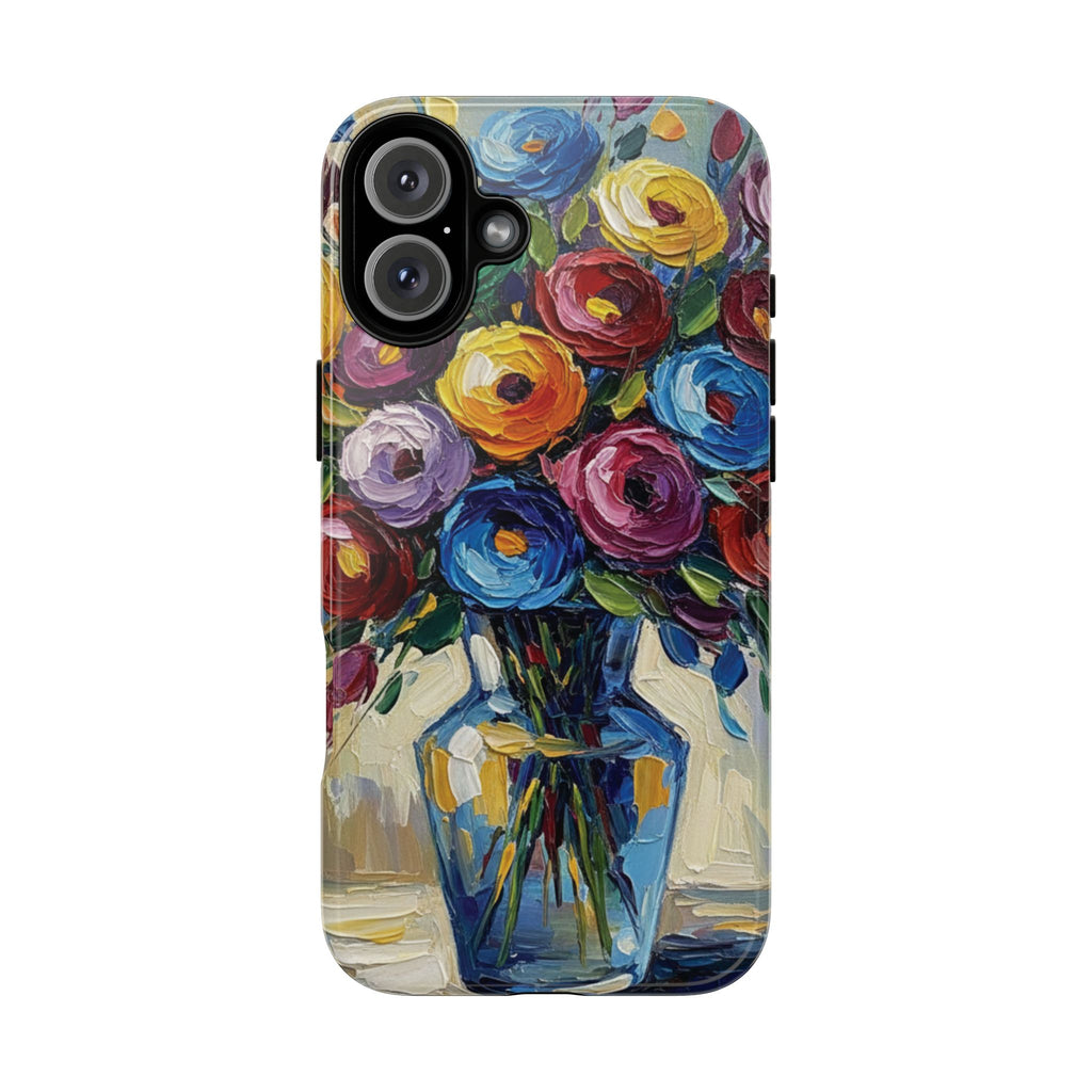 Floral Luxury Oil Painting Illusion Tough Case — Floral Art Phone Case for Art Lovers