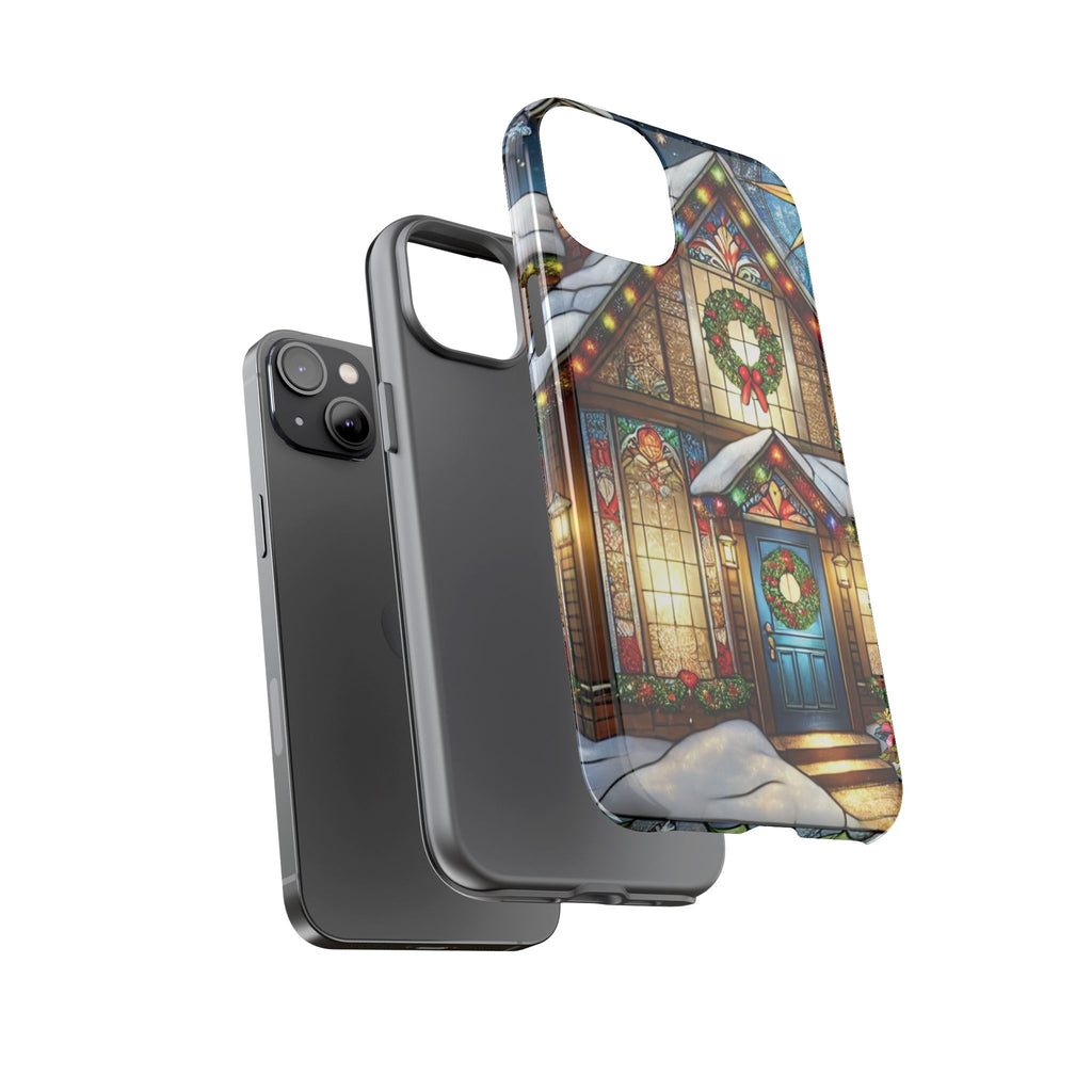 Phone Case - Stain Glass Christmas Unique Holiday Protection Gift for Her