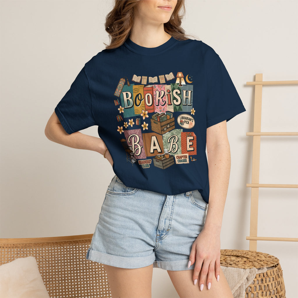 Bookish Babe Reader T-Shirt — Book Lover Tee for Teachers & Avid Readers