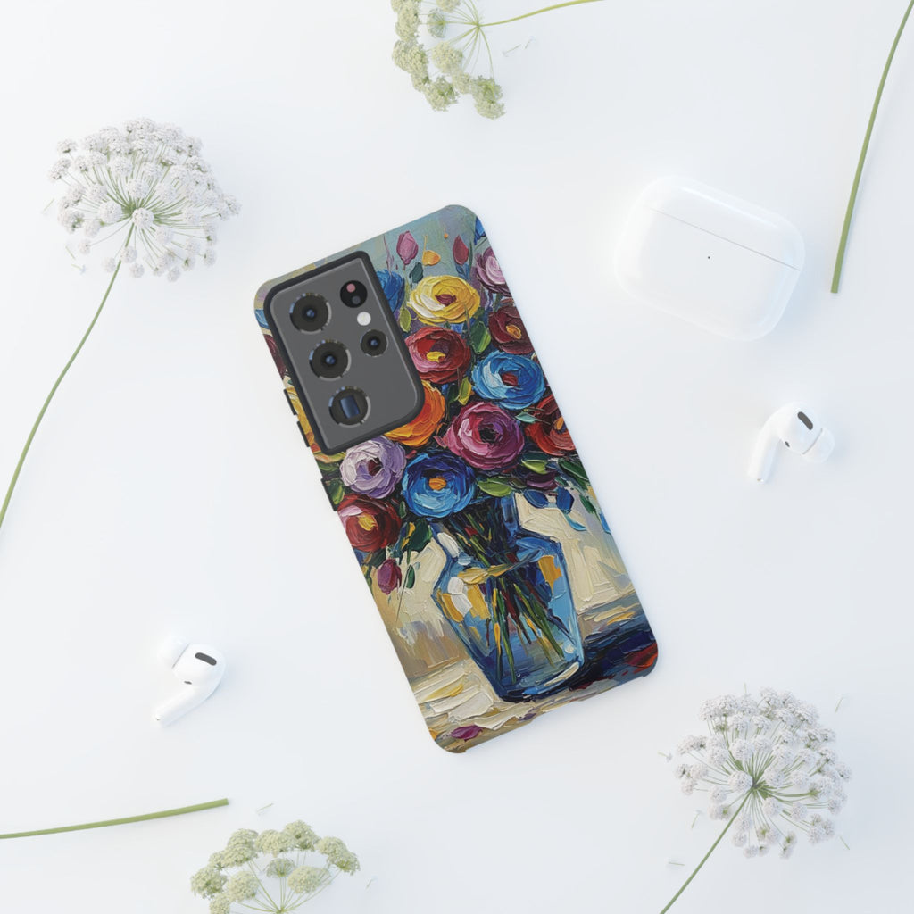 Floral Luxury Oil Painting Illusion Tough Case — Floral Art Phone Case for Art Lovers