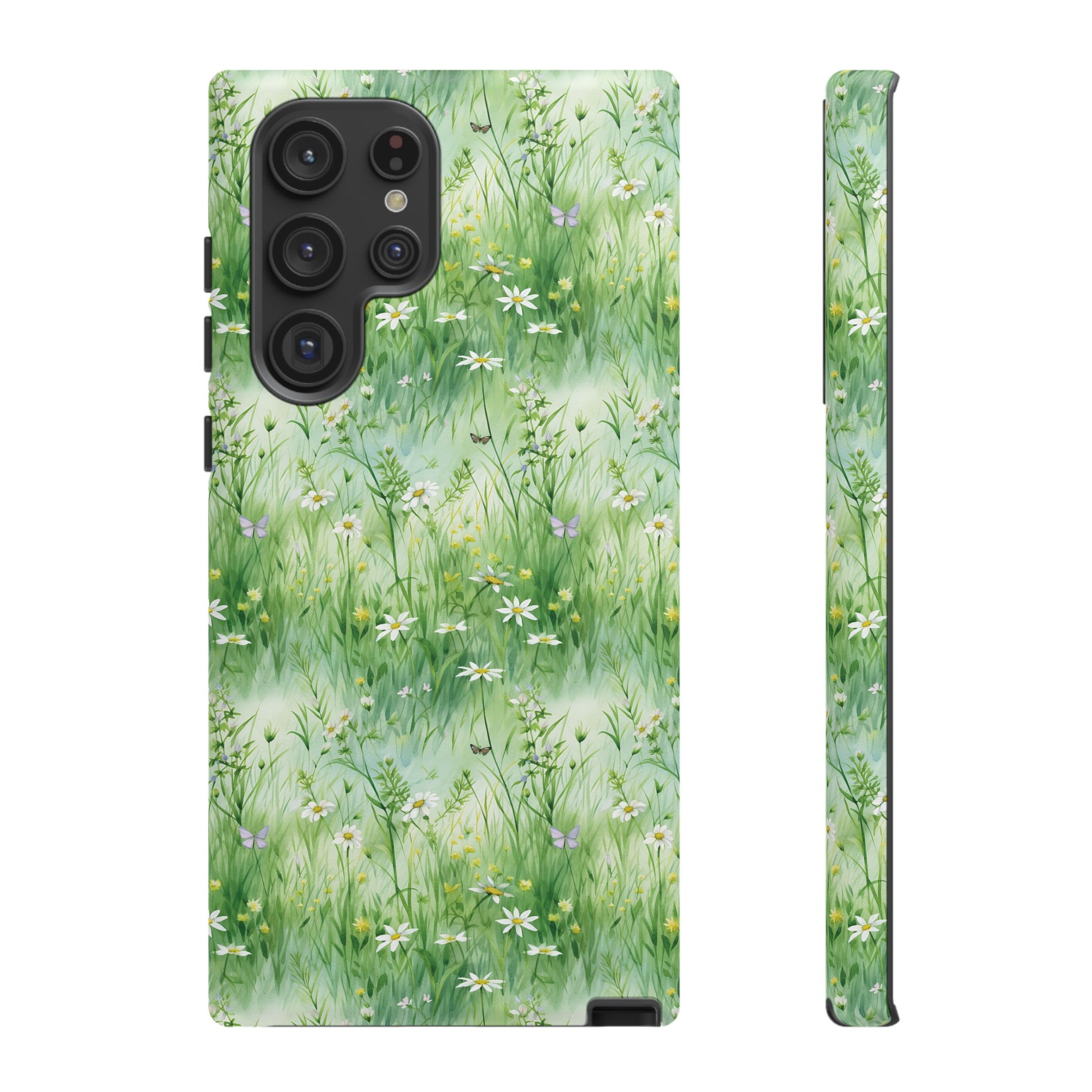 Beautiful Watercolor Grassing Daisy Boho Chic Design Phone Case Protective Cover for All Models Gift for Mom Accessory Gift for Her