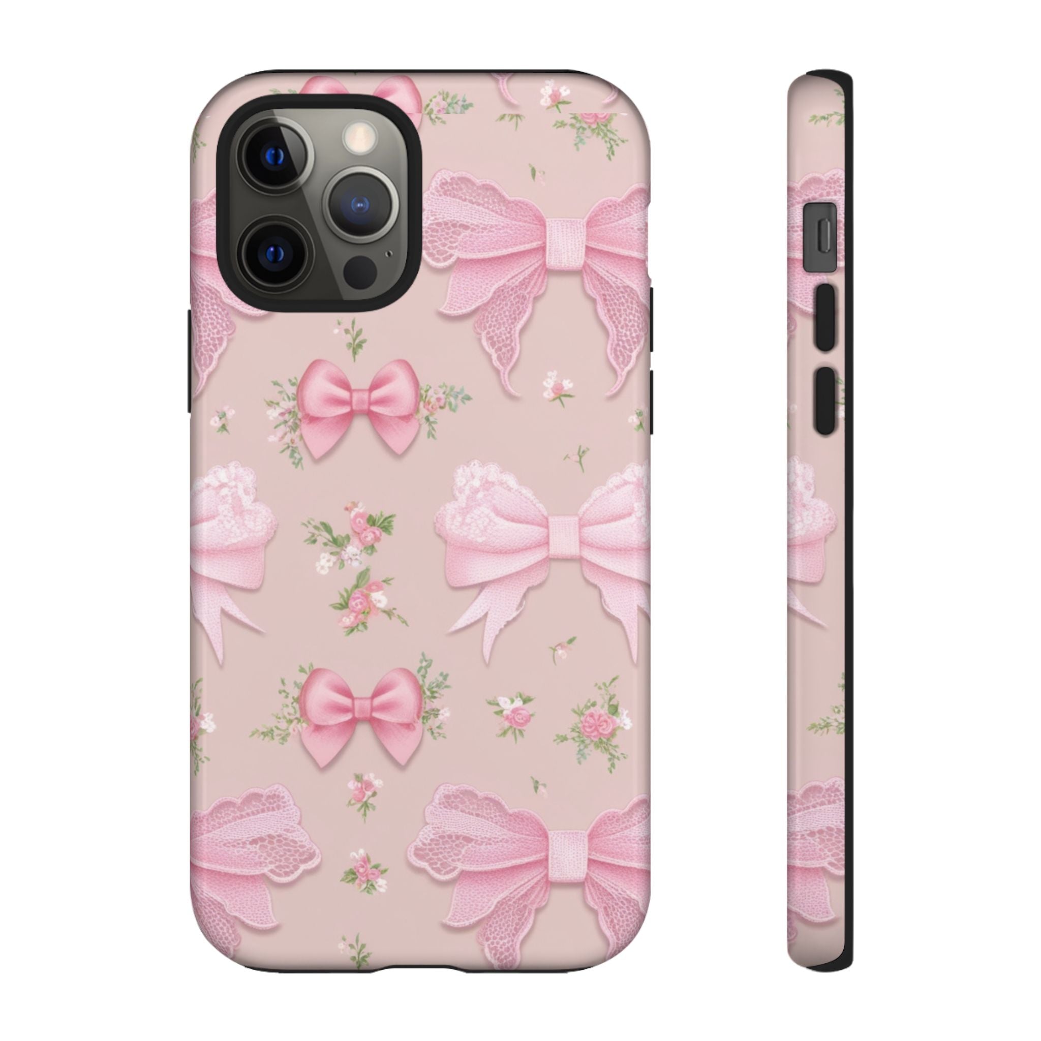 Luxury Pink Bow Phone Case – Cute & Protective Cover for iPhone & Samsung Gift for Her