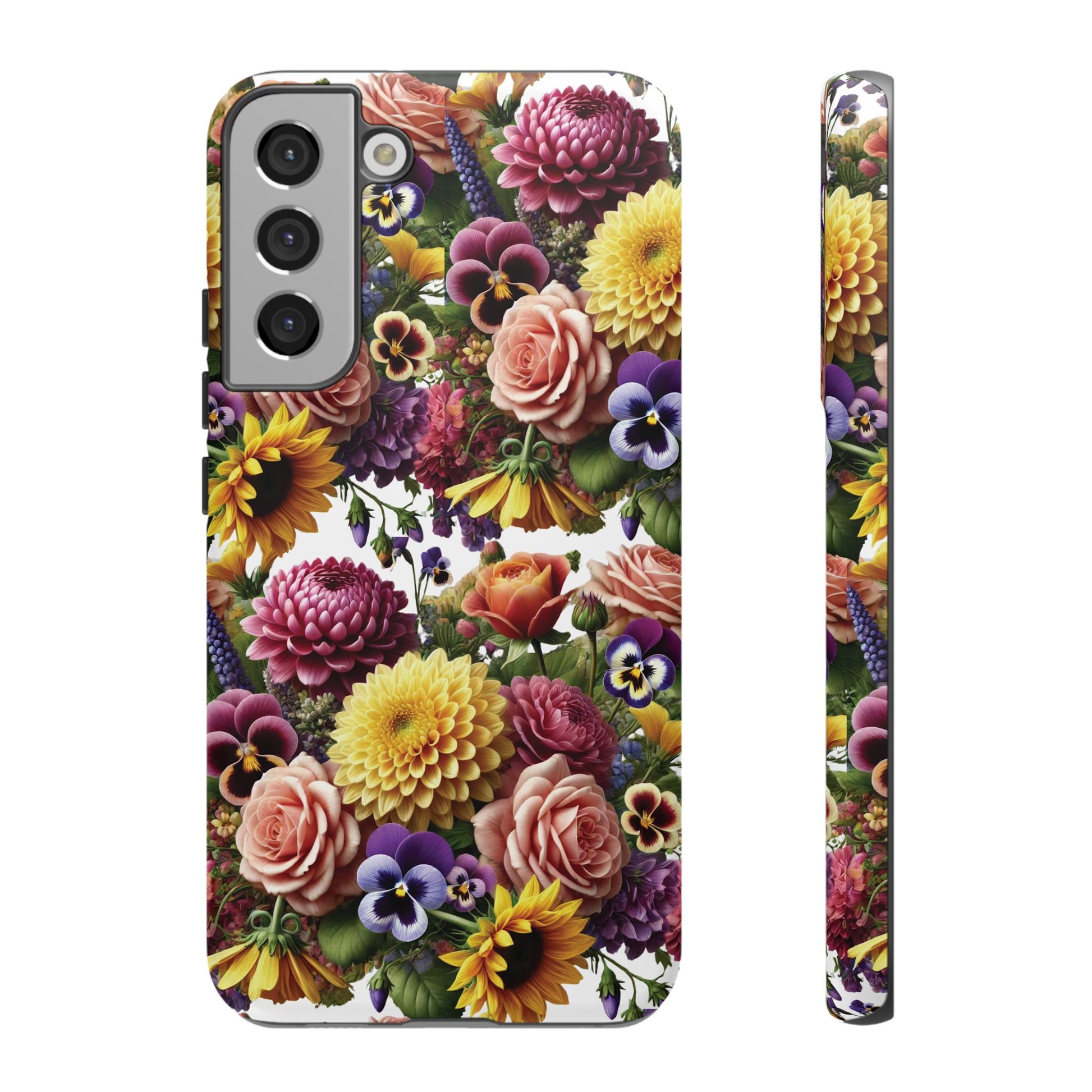 Floral Fall Phone Case for iPhone 16 15 14 13 12  21 23 Samsung, and Pixel | Stylish Protective Cover Gift for Her Perfect for Floral Lover