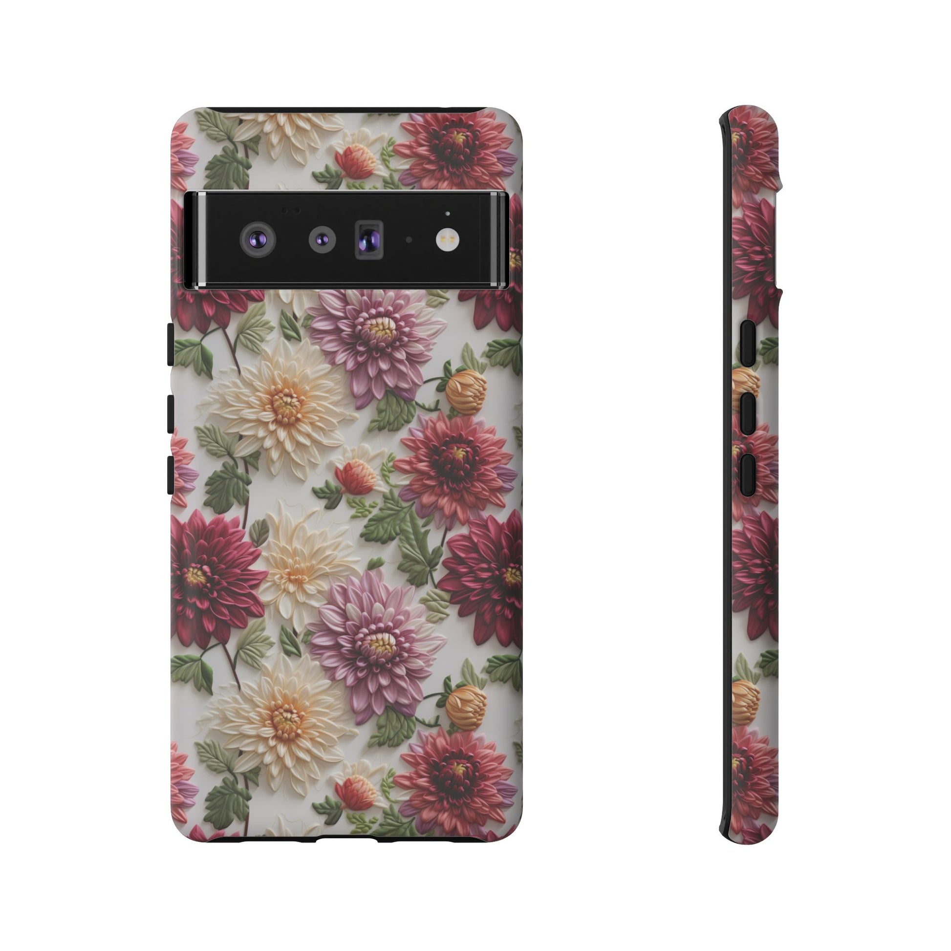 Floral Fall Phone Case for iPhone 16 pro15 14 13 12  21 23 Samsung, and Pixel | Stylish Protective Cover Gift for Her Perfect for Floral Lover